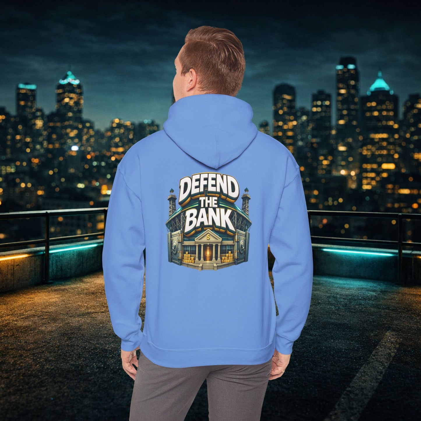 Duuuval Built Different / Defend The Bank Hoodie — Jacksonville Pride Graphic Hoodie Printify