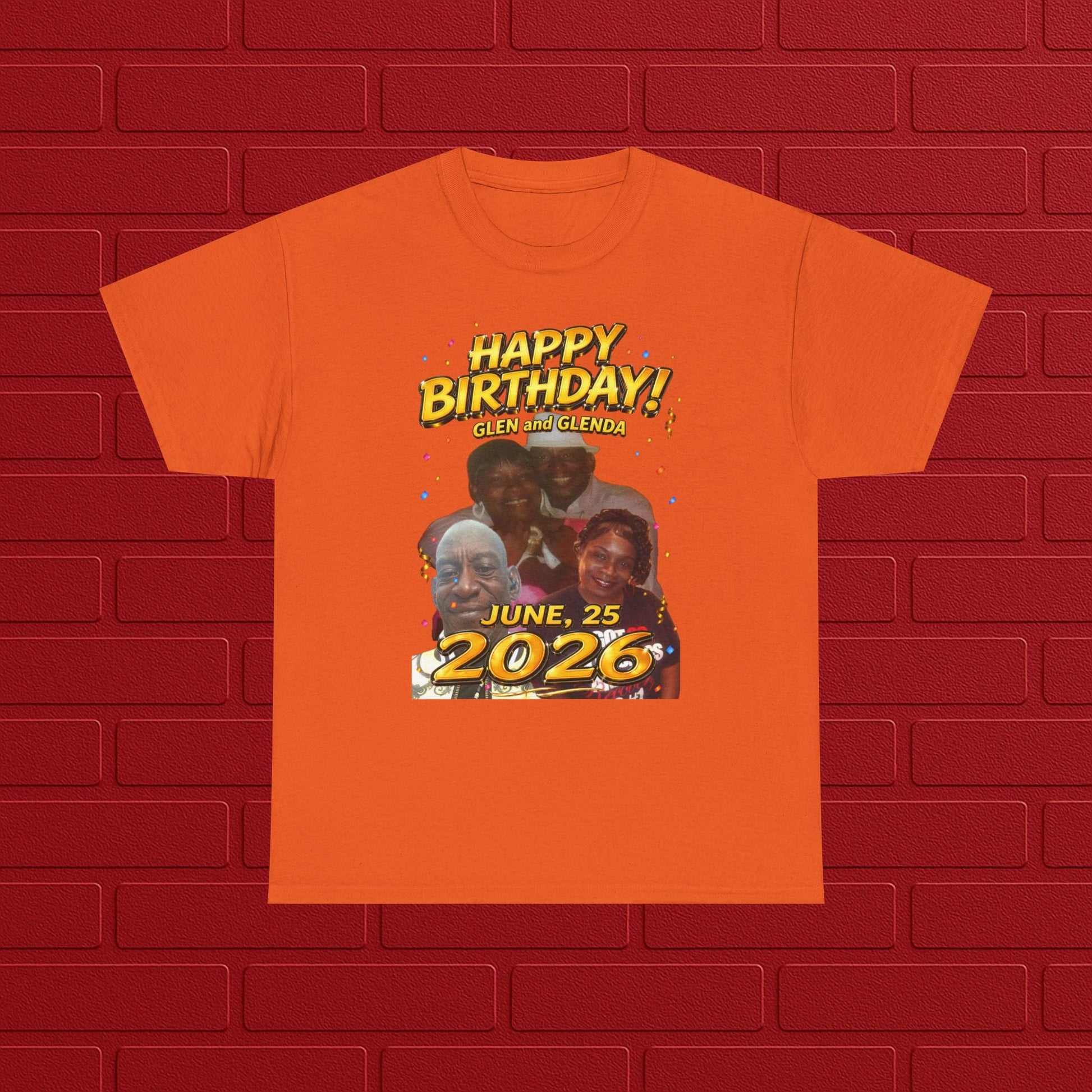 Birthday Tee - "Happy Birthday! June 25 2026" Personalized Glen Tribute Shirt Printify