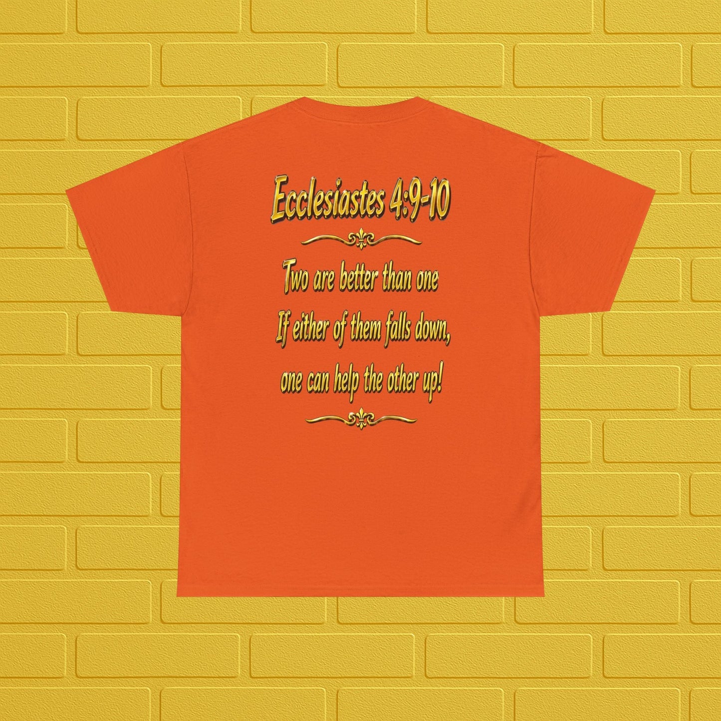Birthday Tee — "Happy Birthday GLEN & GLENDA”! June 25 2026" with Ecclesiastes 4:9–10 Back Printify