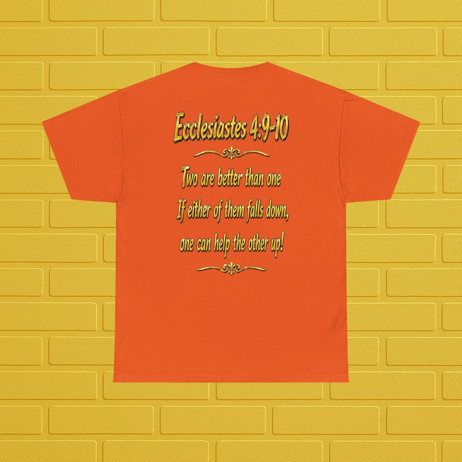Birthday Tee — "Happy Birthday GLEN & GLENDA”! June 25 2026" with Ecclesiastes 4:9–10 Back Printify