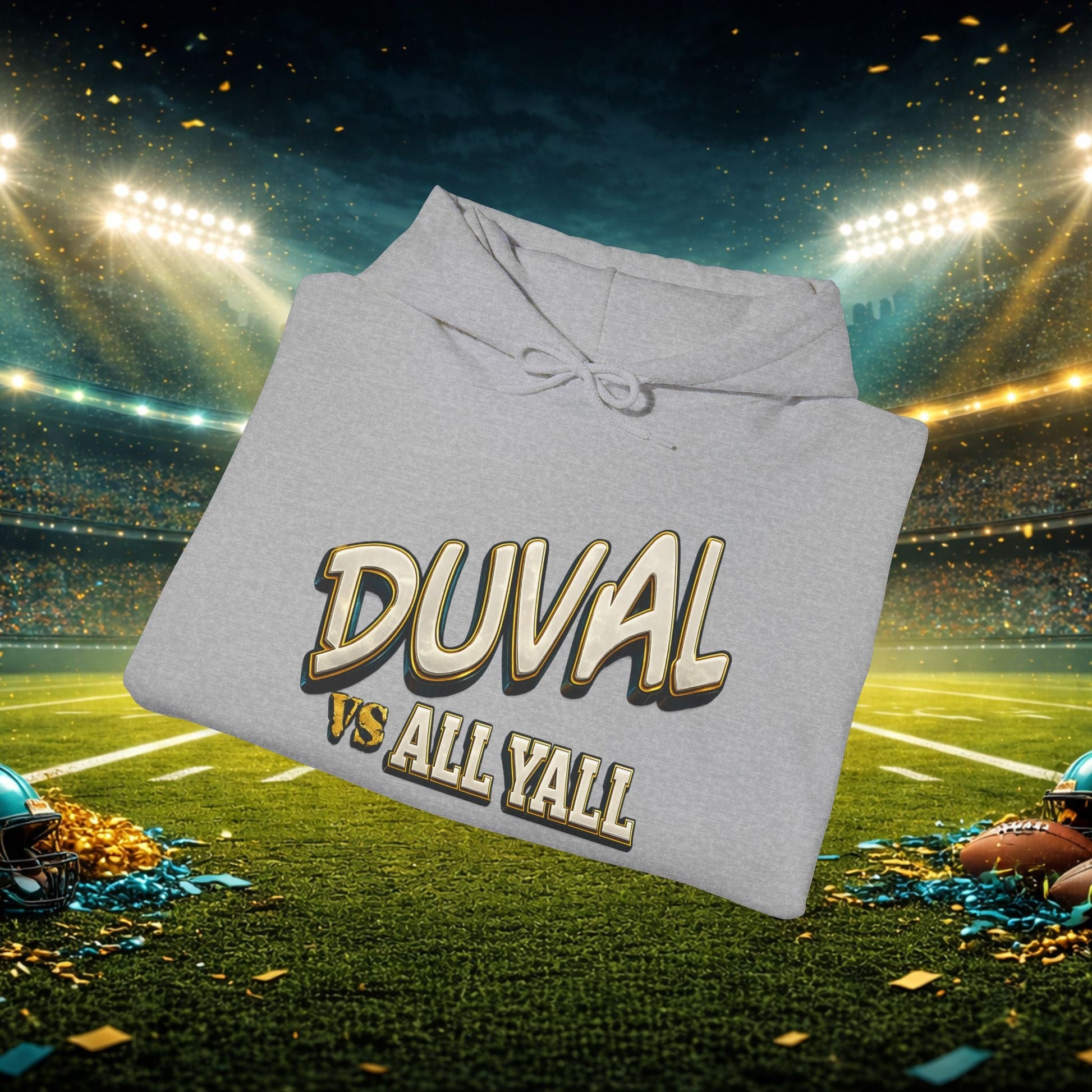 Duval vs All Y’all Hoodie — "Playoff Mode: Locked In" Football Fan Sweatshirt Printify