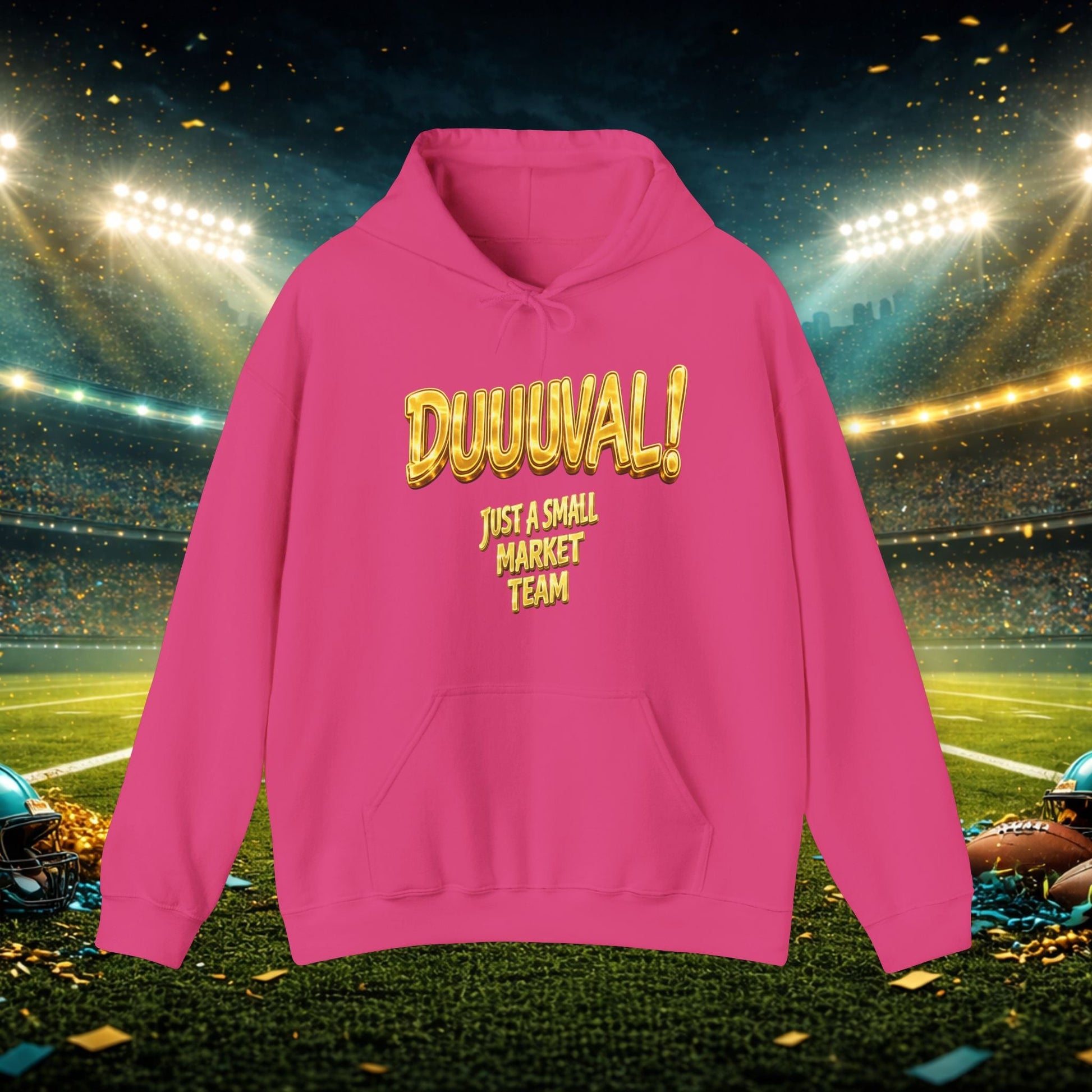 Duuval! Football Hoodie — "Locked In" Small Market Pride Sweatshirt Printify