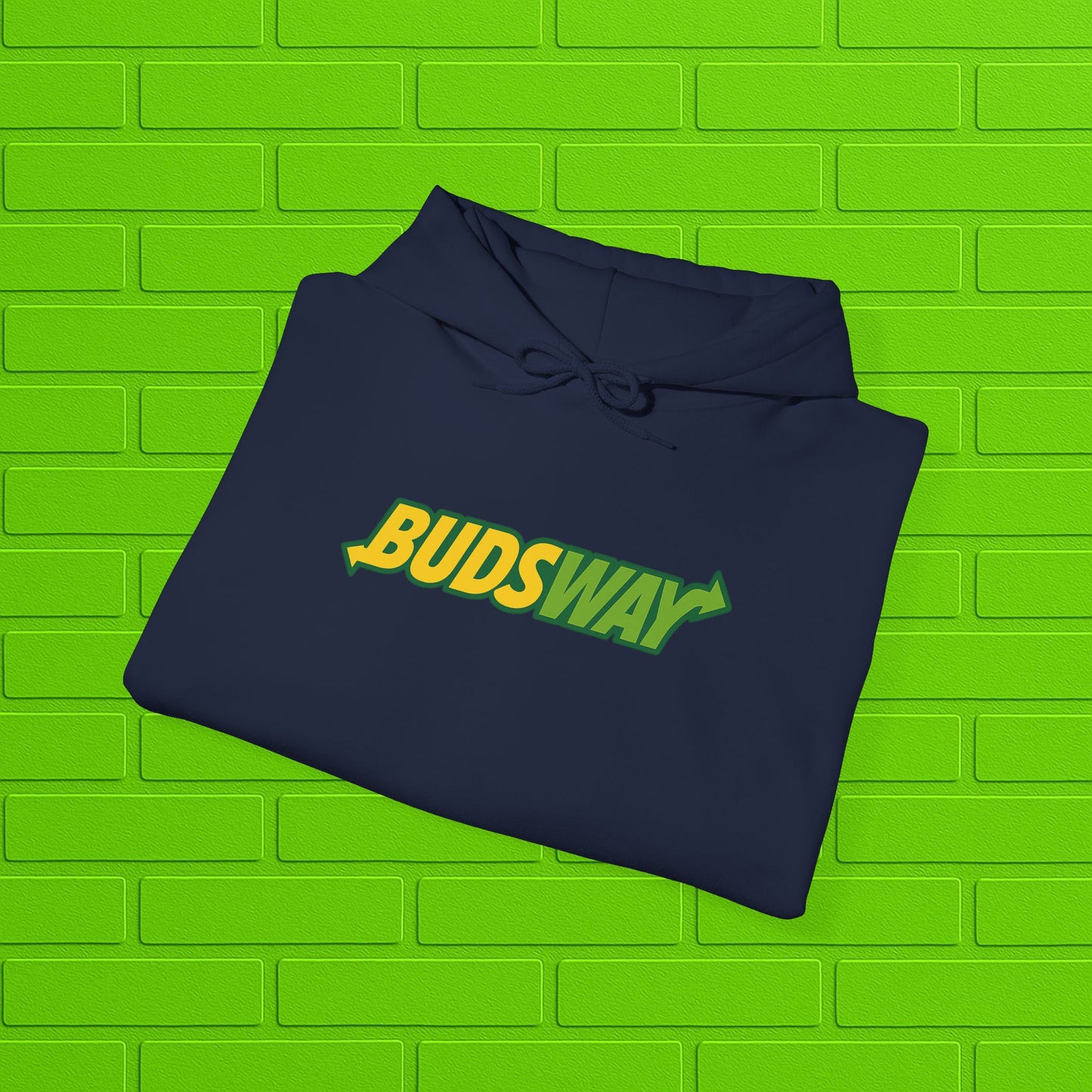 BUDSWAY Hoodie | Unisex Heavy Blend Sweatshirt | Streetwear Hoodie | Cozy Casual Pullover | Gift for Him or Her