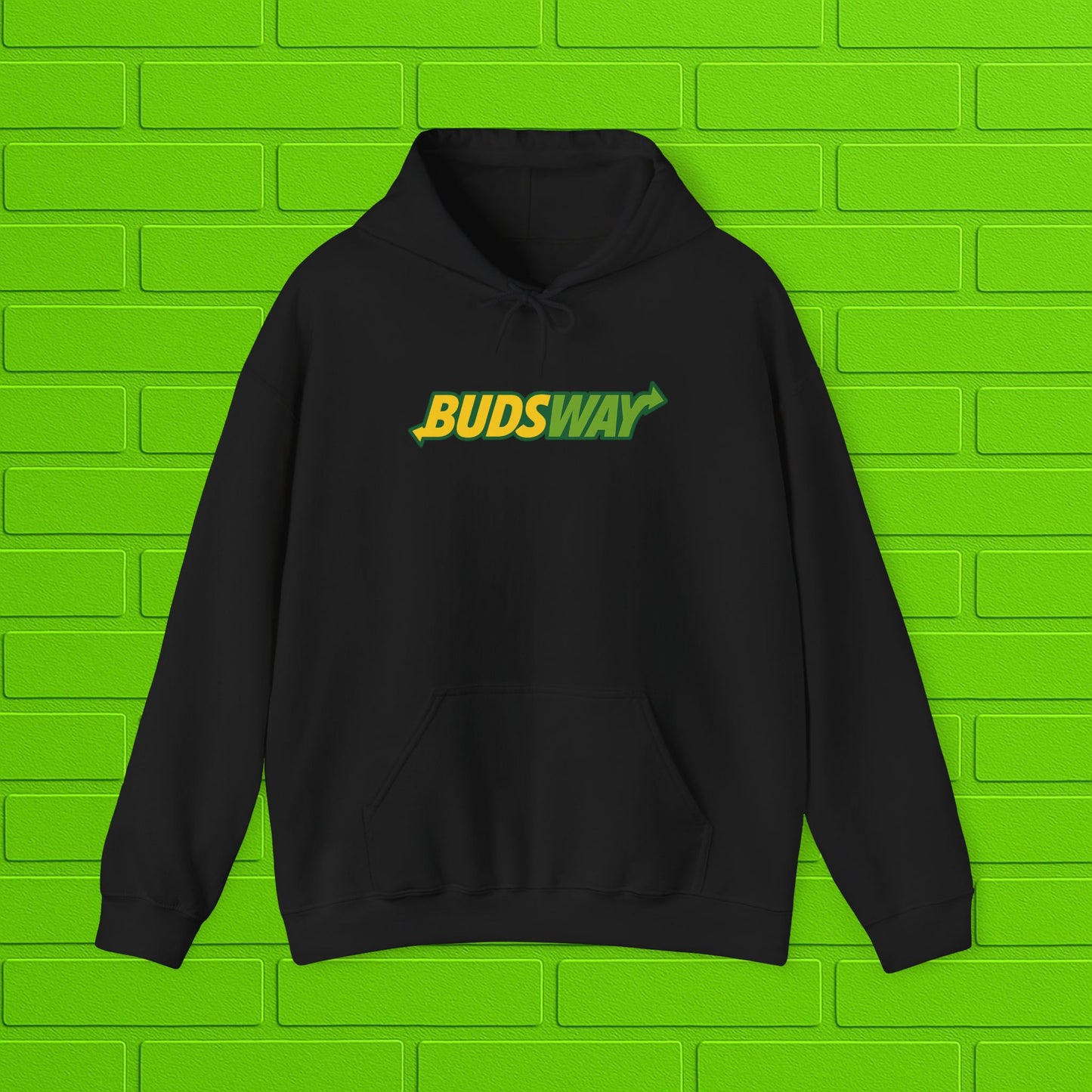 BUDSWAY Hoodie | Unisex Heavy Blend Sweatshirt | Streetwear Hoodie | Cozy Casual Pullover | Gift for Him or Her