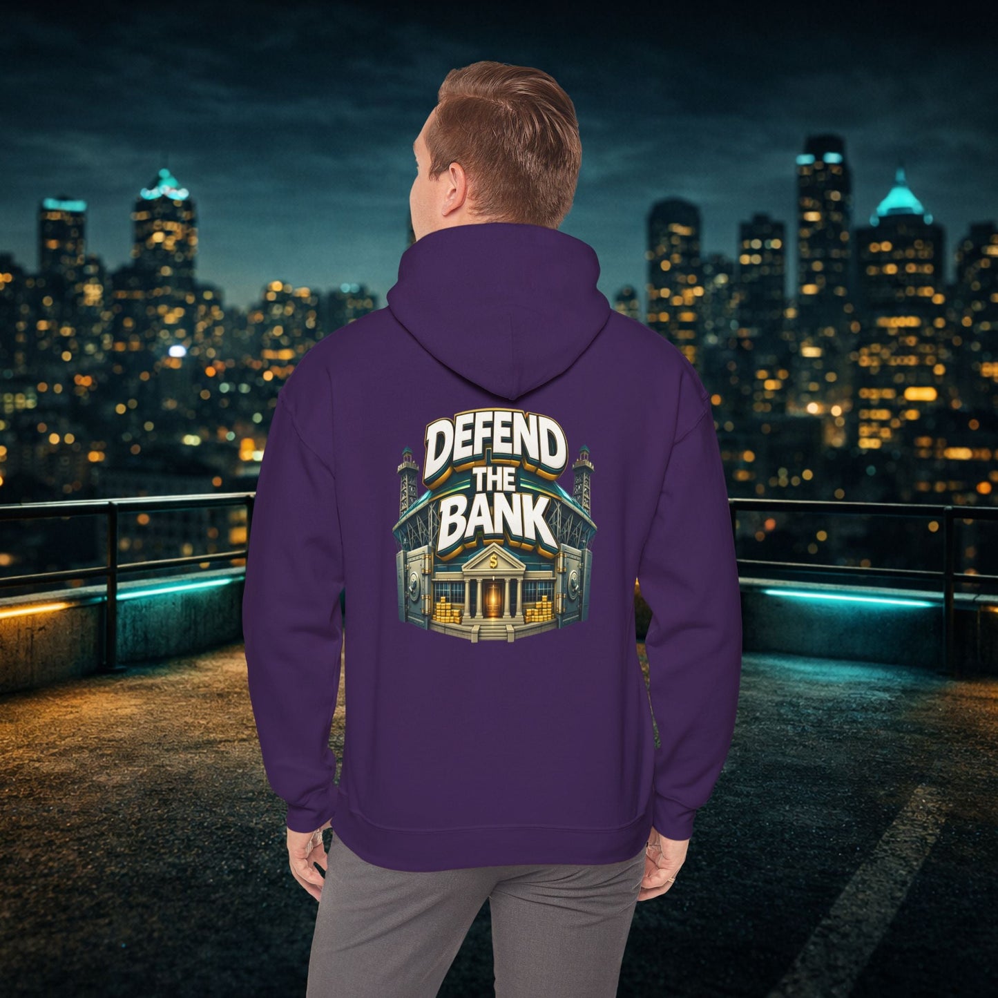 Duuuval Built Different / Defend The Bank Hoodie — Jacksonville Pride Graphic Hoodie Printify