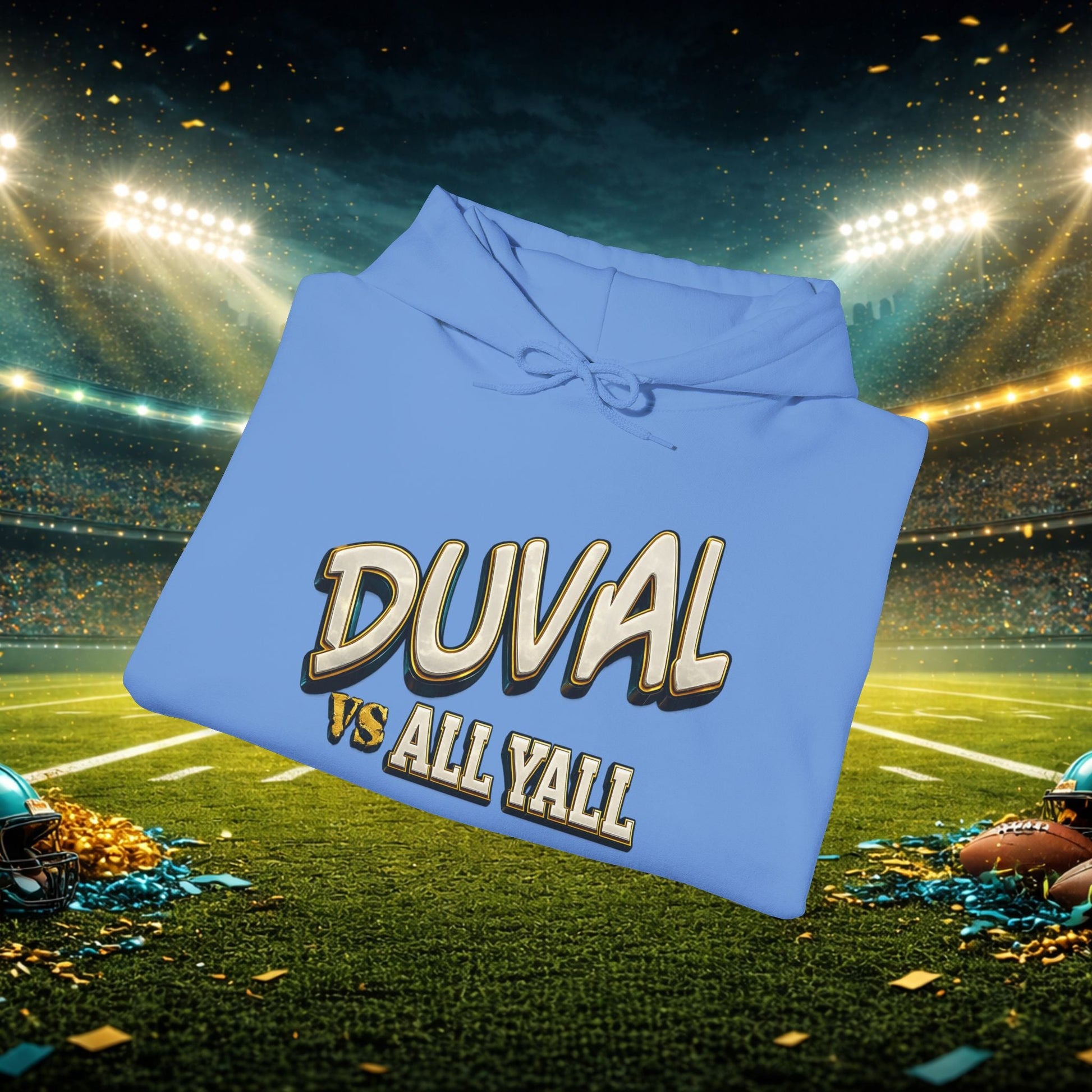 Duval vs All Y’all Hoodie — "Playoff Mode: Locked In" Football Fan Sweatshirt Printify