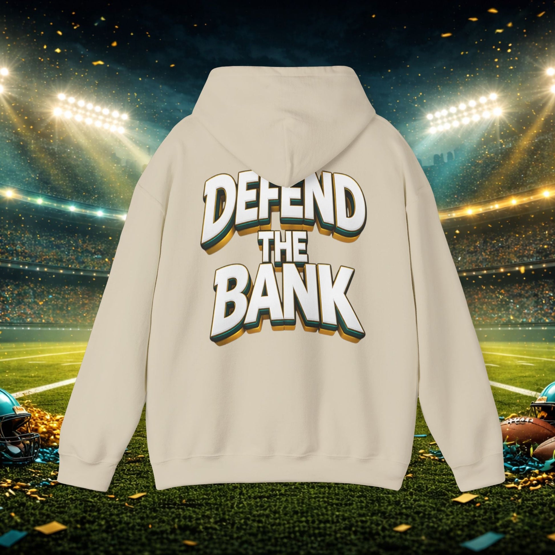 Defend The Bank Hoodie — "DUUUVAL vs EVERYBODY" Jacksonville Streetwear Hoodie Printify