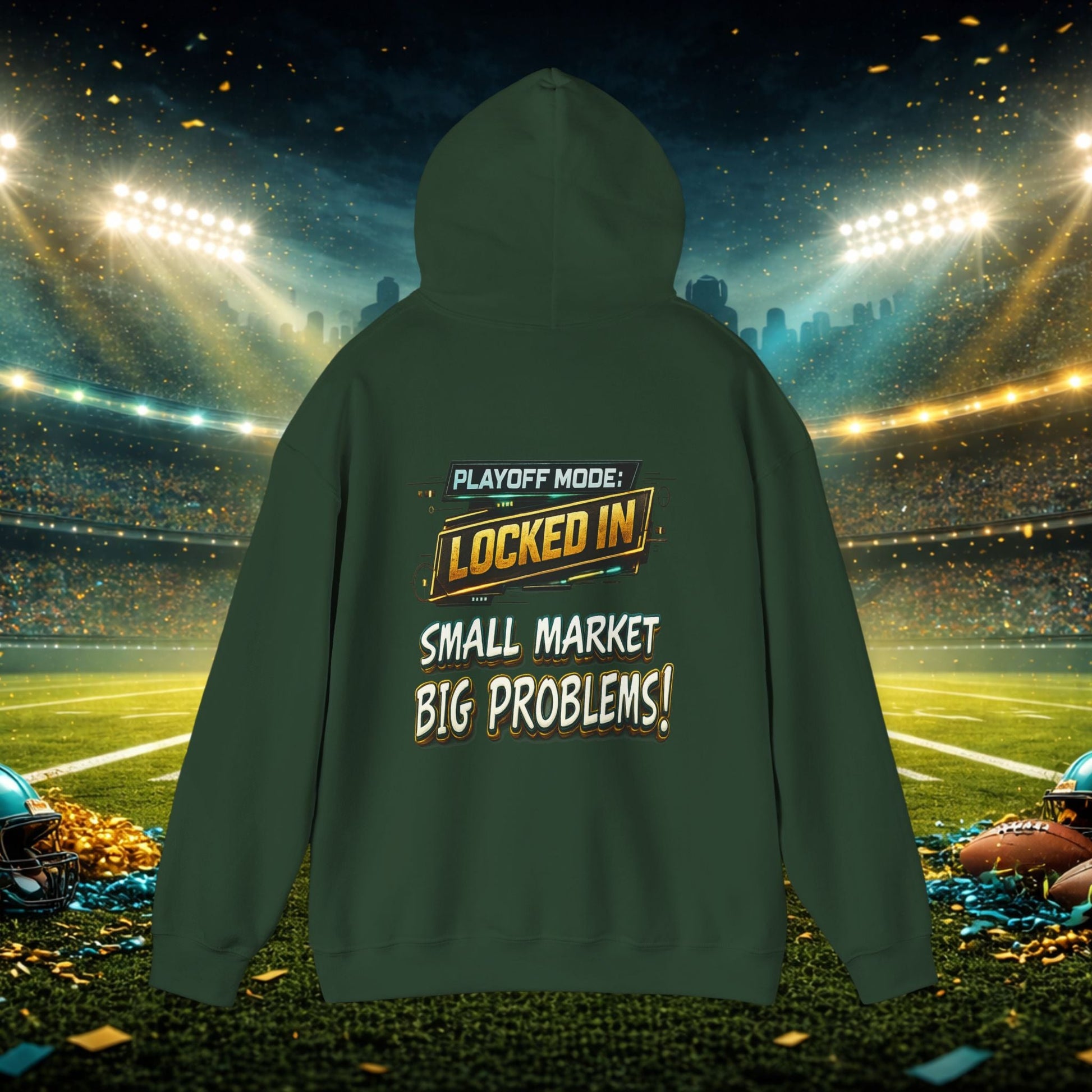 Duval vs All Y’all Hoodie — "Playoff Mode: Locked In" Football Fan Sweatshirt Printify
