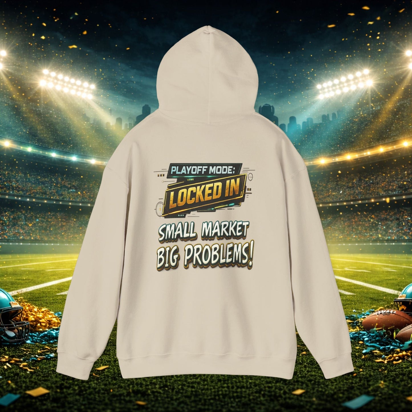 Duval vs All Y’all Hoodie — "Playoff Mode: Locked In" Football Fan Sweatshirt Printify