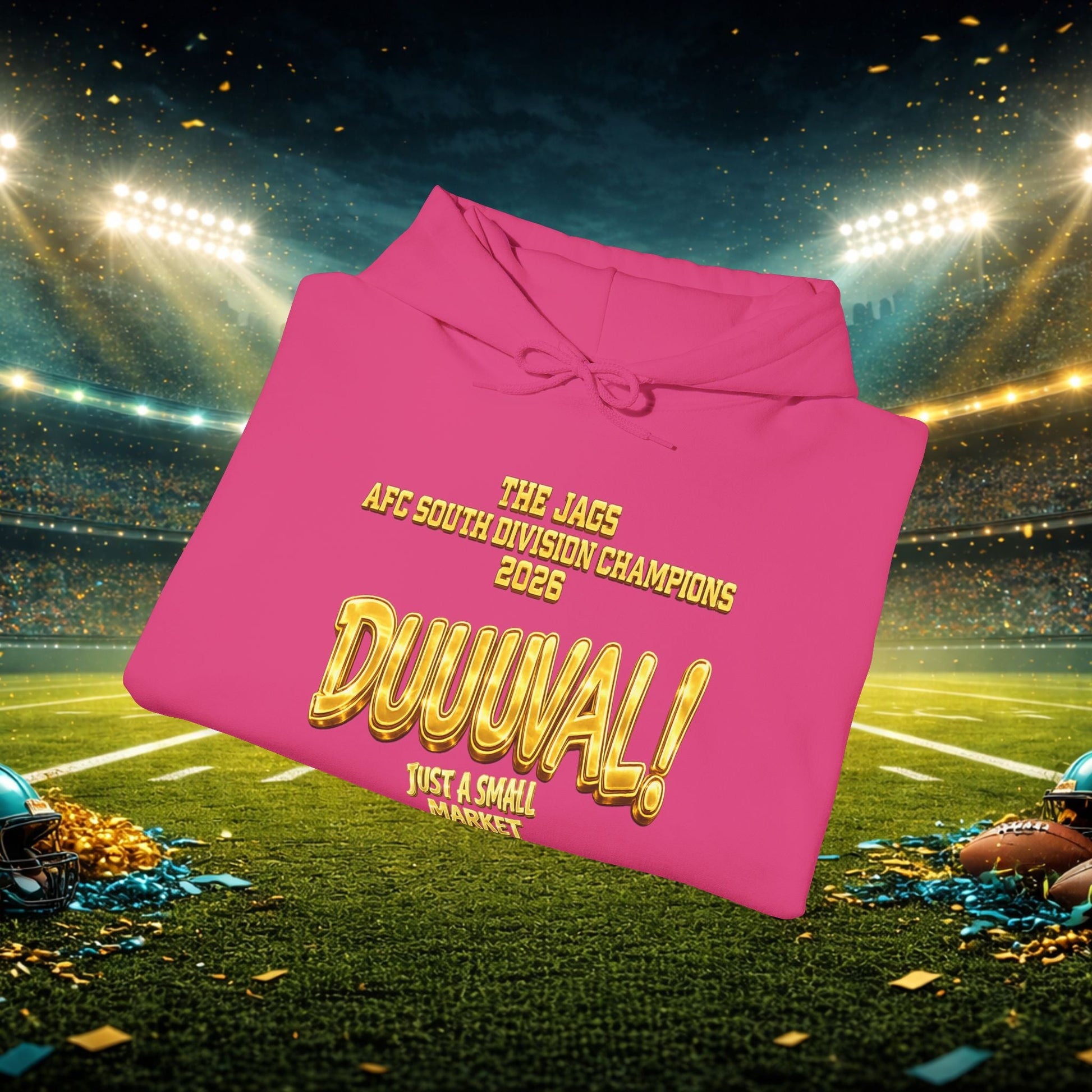 Duuval! Football Hoodie — "Locked In" Small Market Pride Sweatshirt Printify