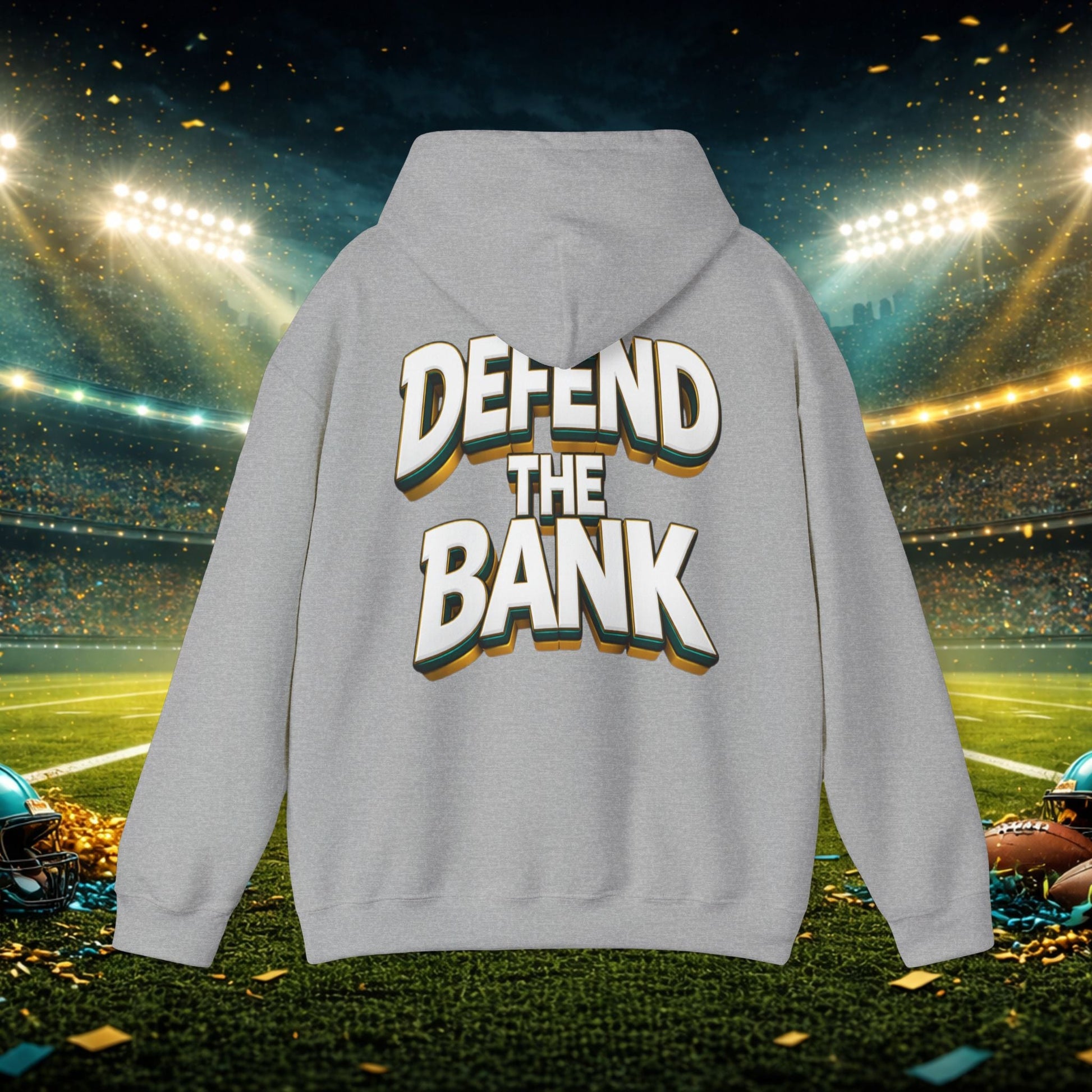Defend The Bank Hoodie — "DUUUVAL vs EVERYBODY" Jacksonville Streetwear Hoodie Printify