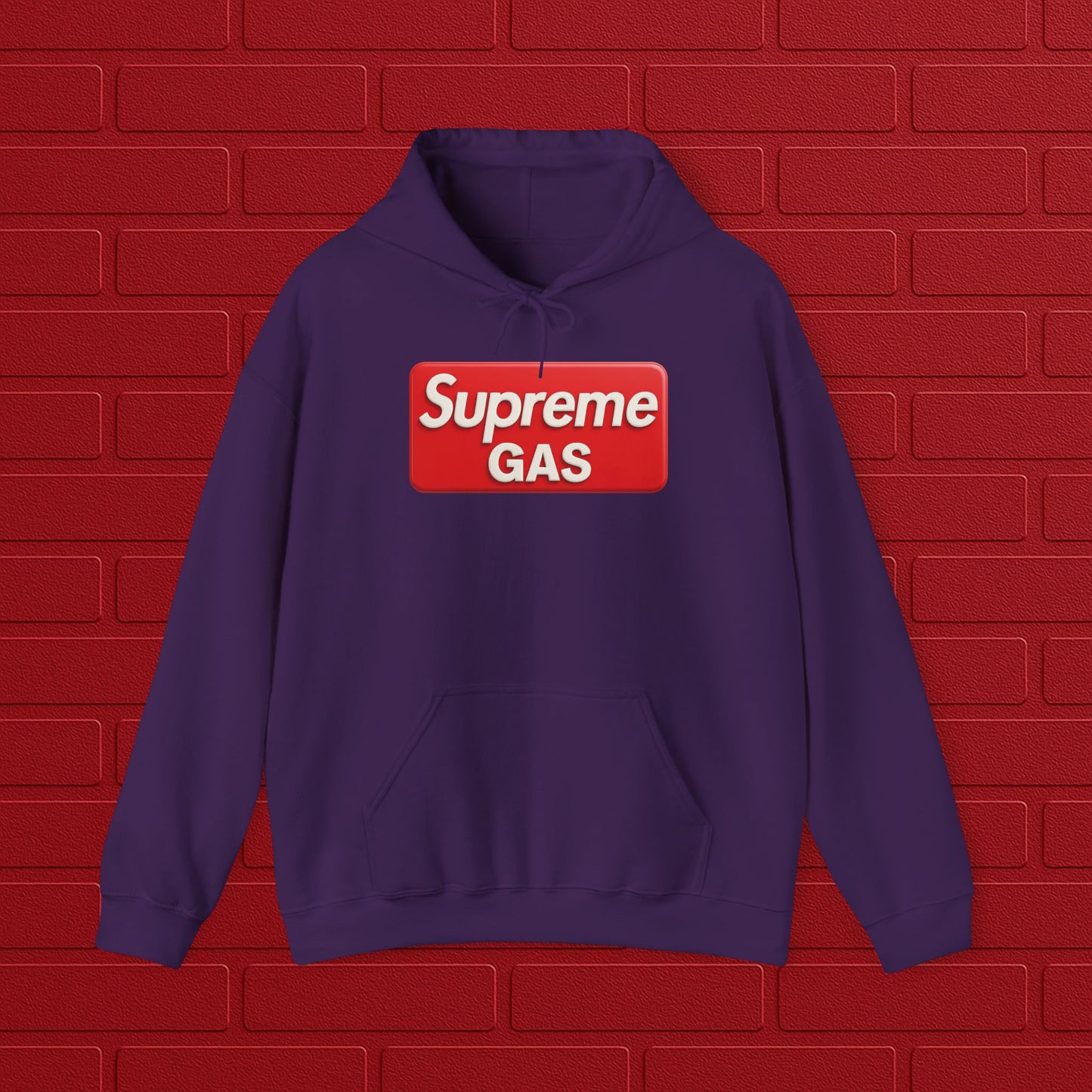 Supreme GAS Hoodie | Unisex Streetwear Sweatshirt | Cozy Casual Pullover | Trendy Gift for Him or Her | Everyday Hoodie