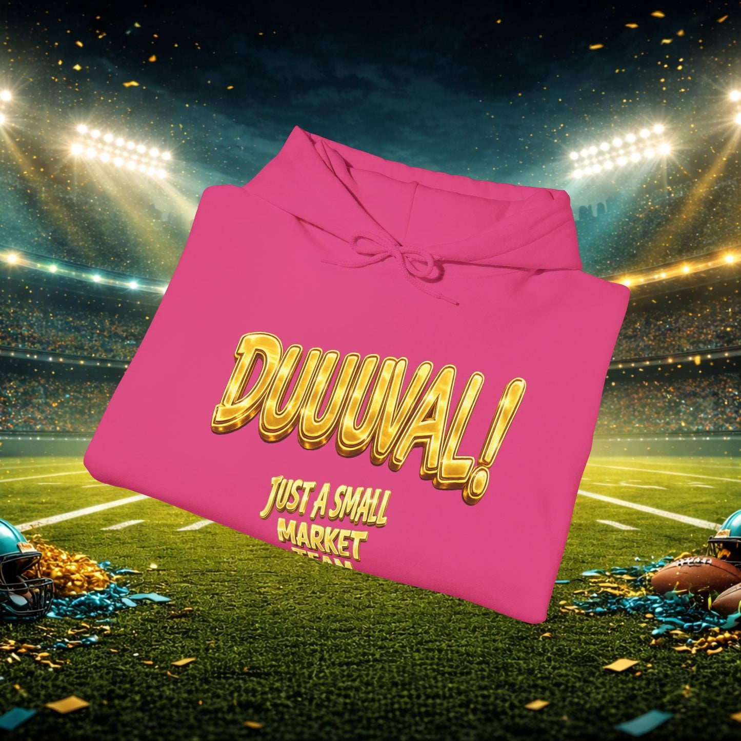 Duuval! Football Hoodie — "Locked In" Small Market Pride Sweatshirt Printify