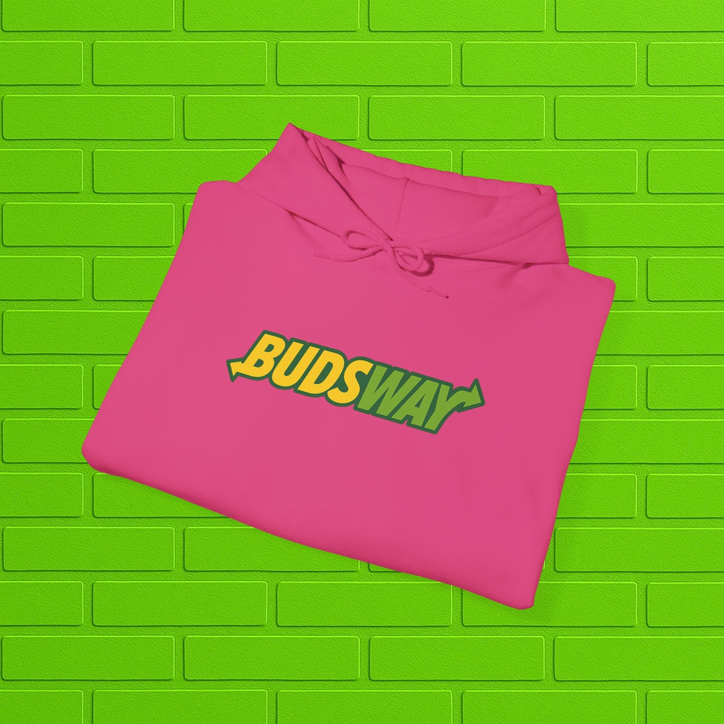 BUDSWAY Hoodie | Unisex Heavy Blend Sweatshirt | Streetwear Hoodie | Cozy Casual Pullover | Gift for Him or Her