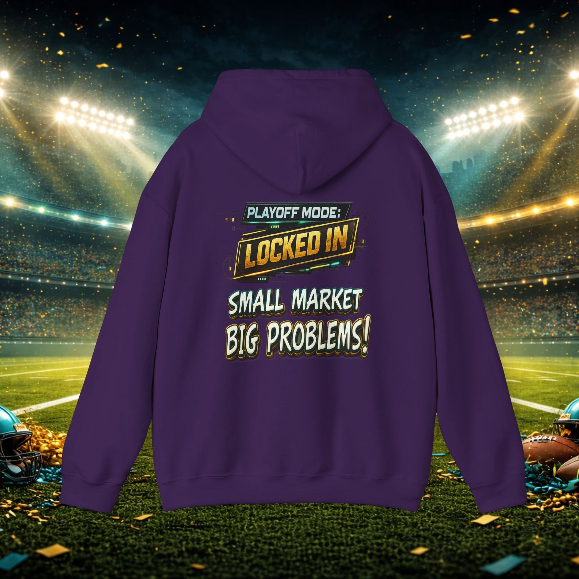 Duval vs All Y’all Hoodie — "Playoff Mode: Locked In" Football Fan Sweatshirt Printify
