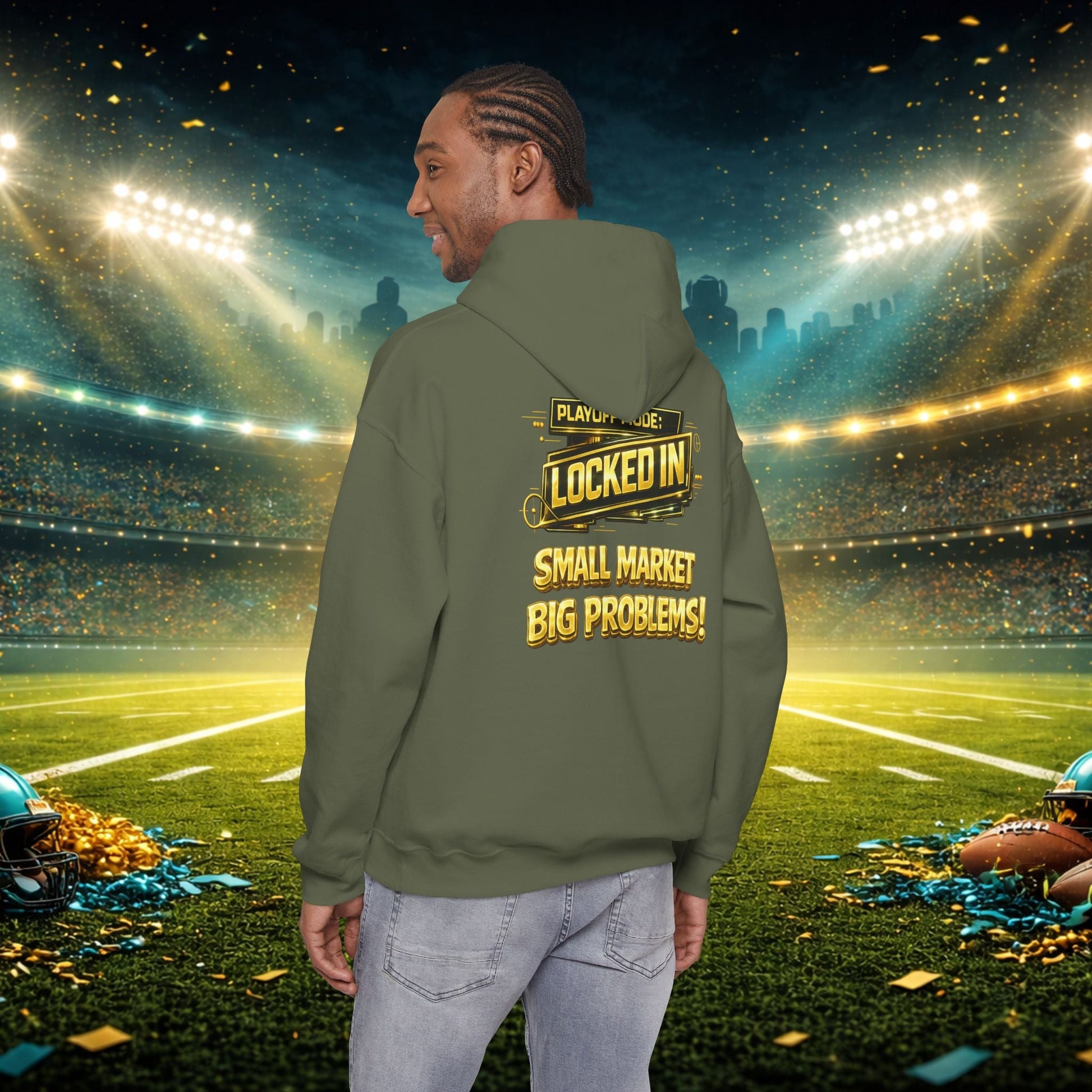 Duuval! Football Hoodie — "Locked In" Small Market Pride Sweatshirt Printify