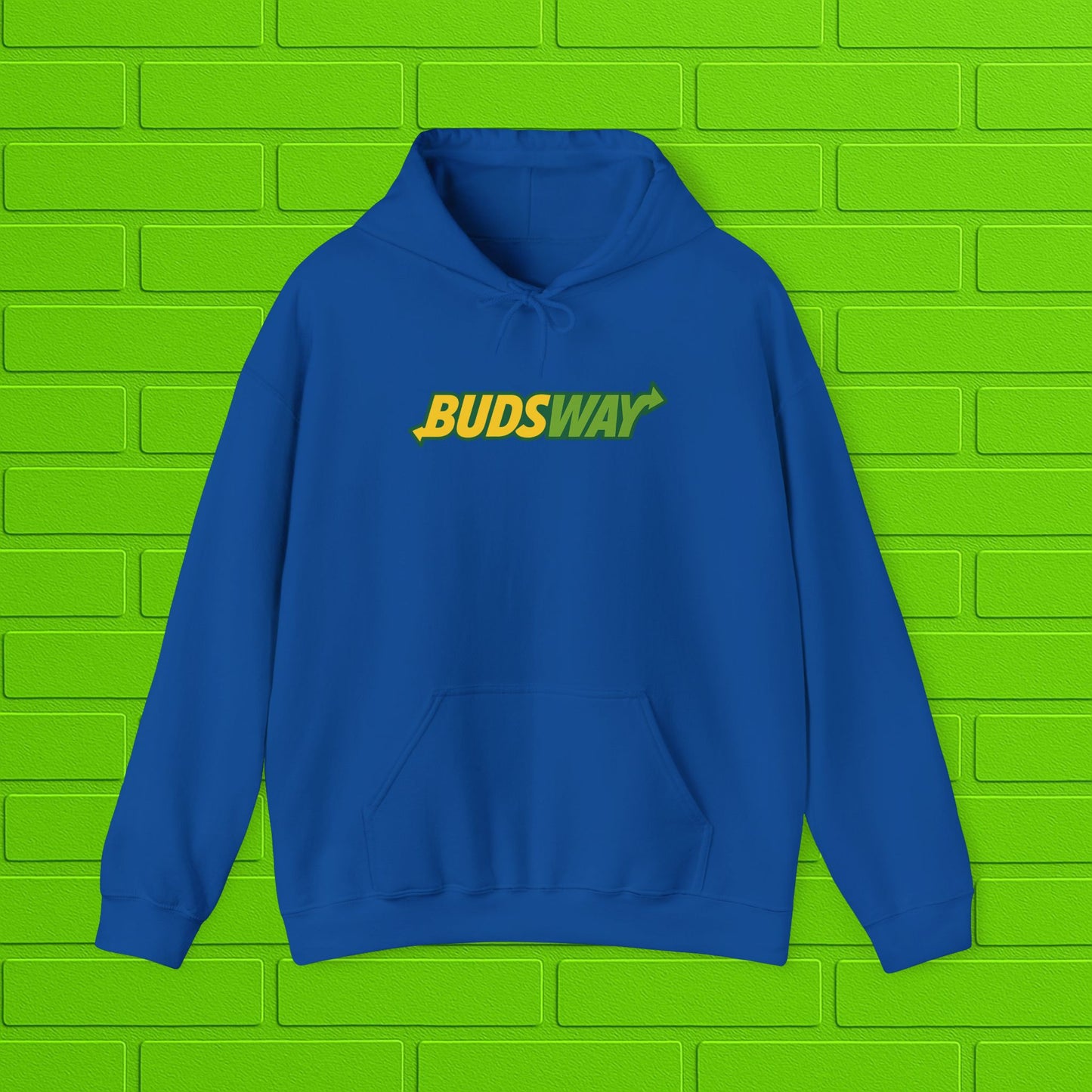 BUDSWAY Hoodie | Unisex Heavy Blend Sweatshirt | Streetwear Hoodie | Cozy Casual Pullover | Gift for Him or Her