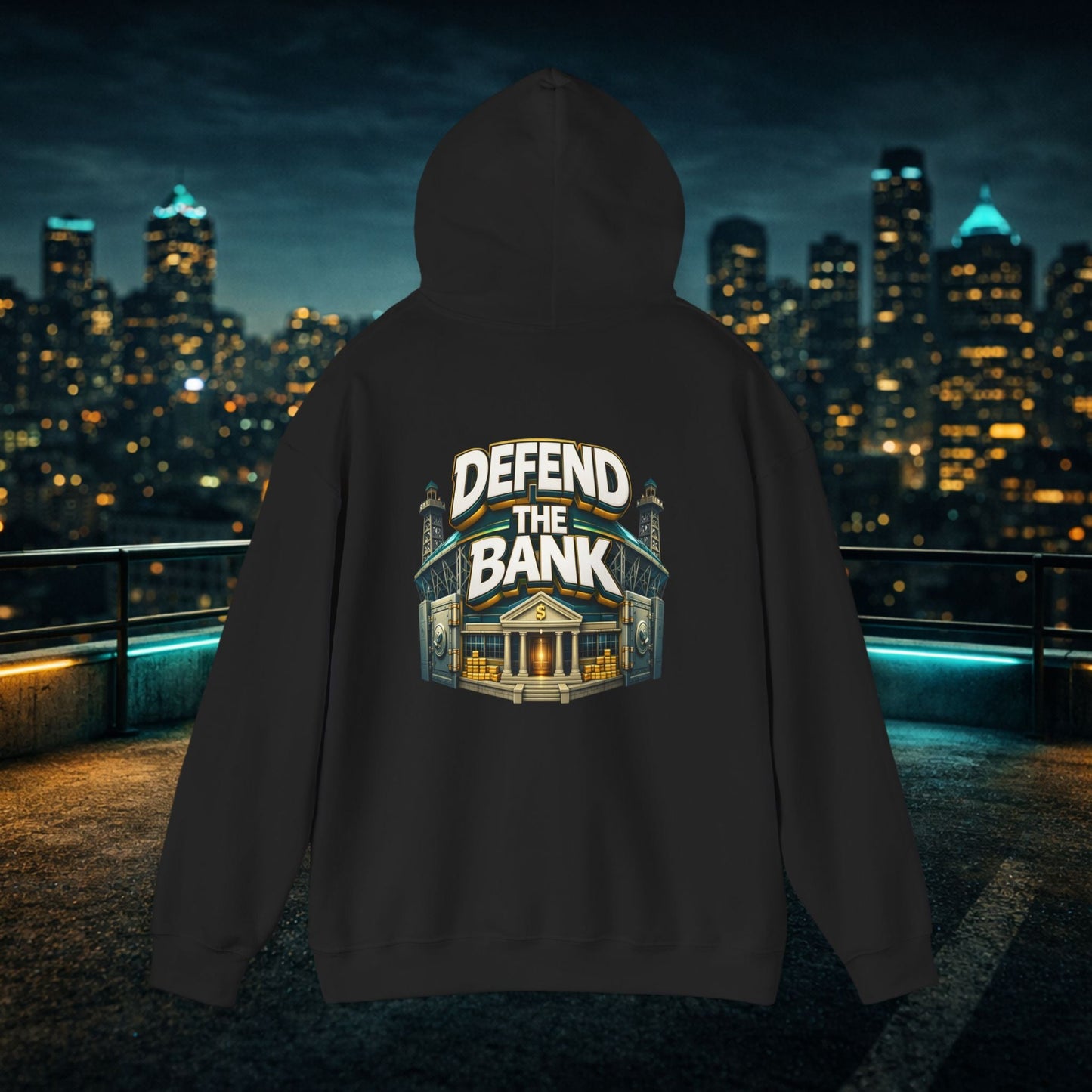 Duuuval Built Different / Defend The Bank Hoodie — Jacksonville Pride Graphic Hoodie Printify
