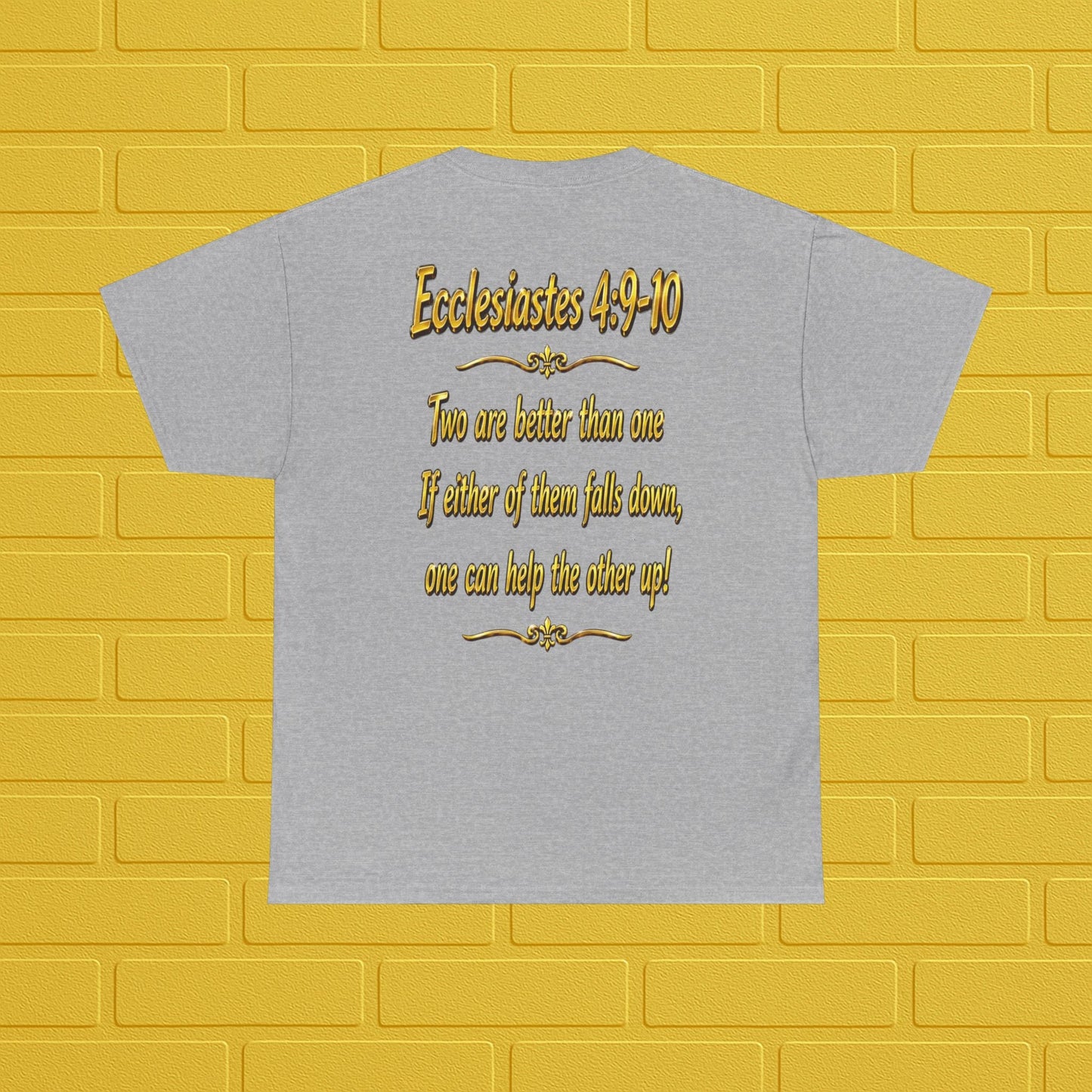Birthday Tee — "Happy Birthday GLEN & GLENDA”! June 25 2026" with Ecclesiastes 4:9–10 Back Printify