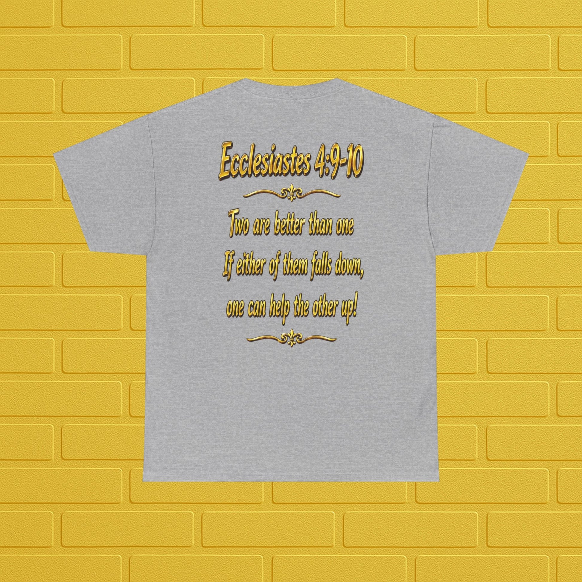Birthday Tee — "Happy Birthday GLEN & GLENDA”! June 25 2026" with Ecclesiastes 4:9–10 Back Printify