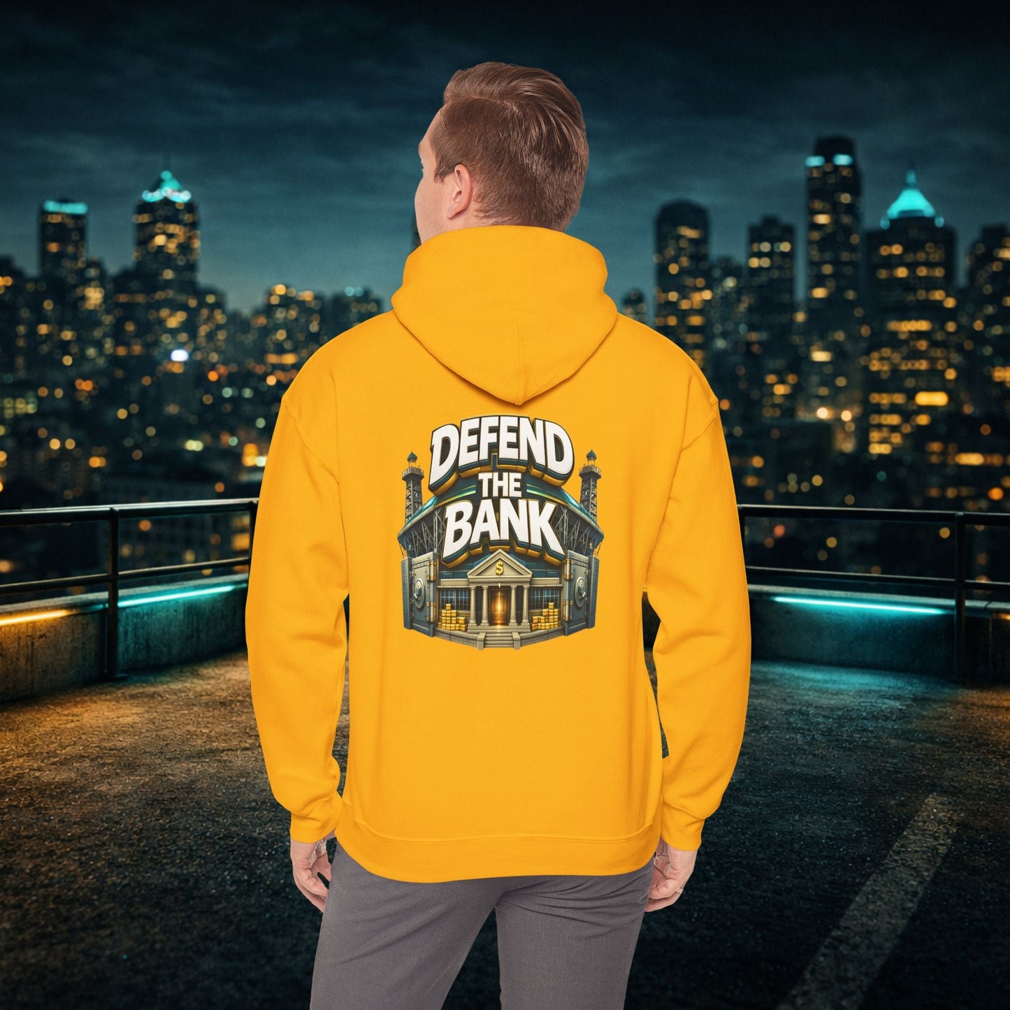 Duuuval Built Different / Defend The Bank Hoodie — Jacksonville Pride Graphic Hoodie Printify