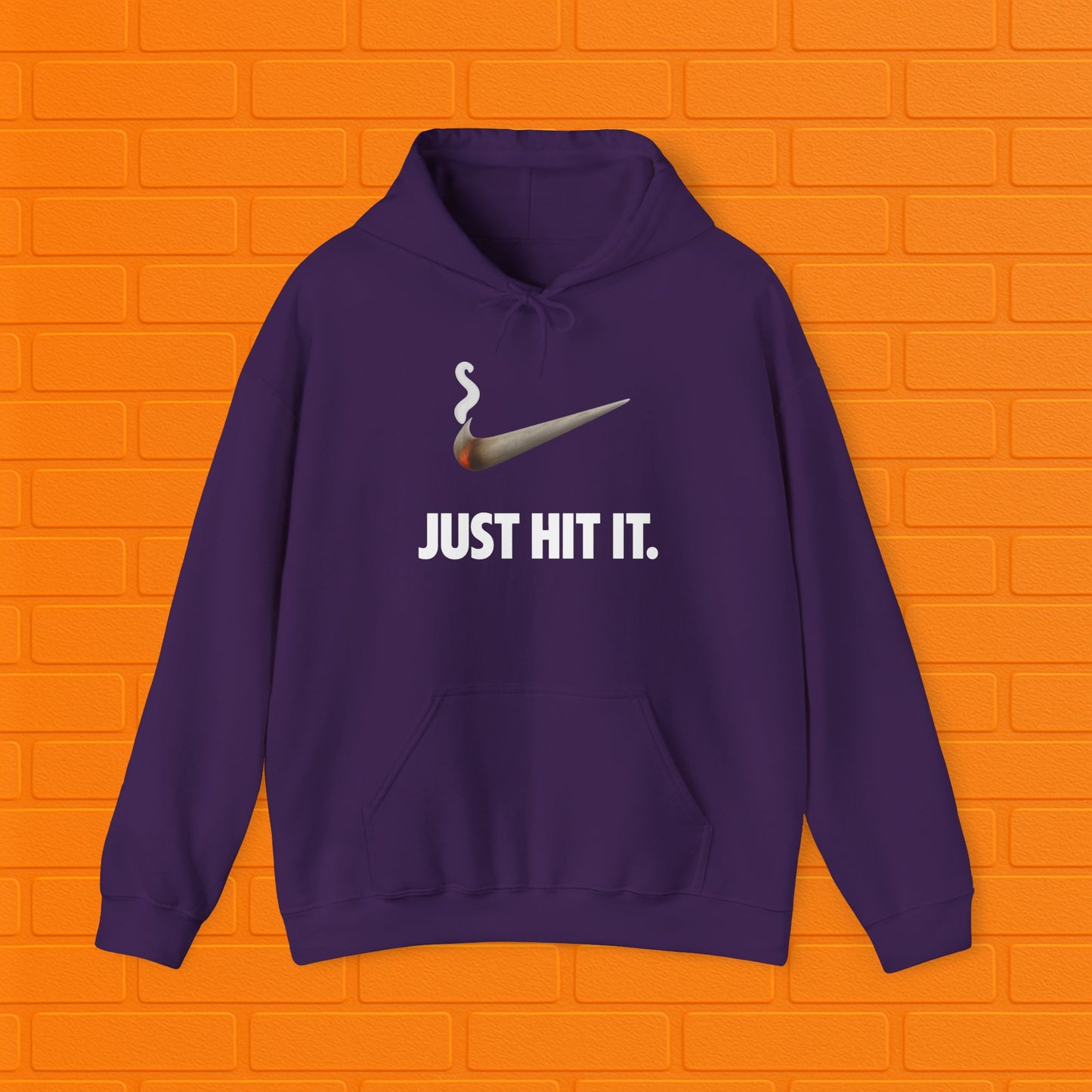 Just Hit It Hoodie | Unisex Stoner Sweatshirt | Weed Smoker Gift | Cannabis Pullover | Cozy Casual Hoodie