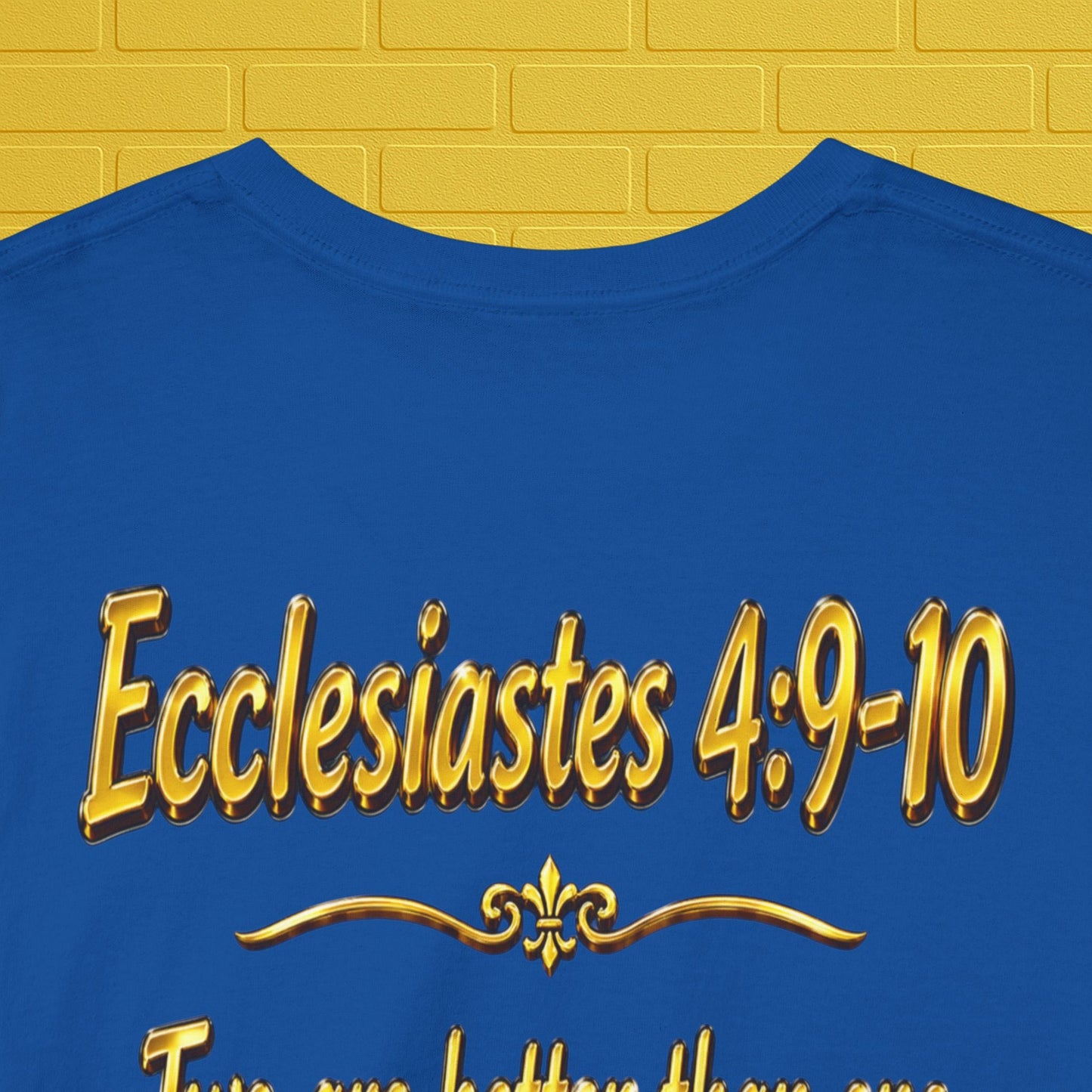 Birthday Tee — "Happy Birthday GLEN & GLENDA”! June 25 2026" with Ecclesiastes 4:9–10 Back Printify