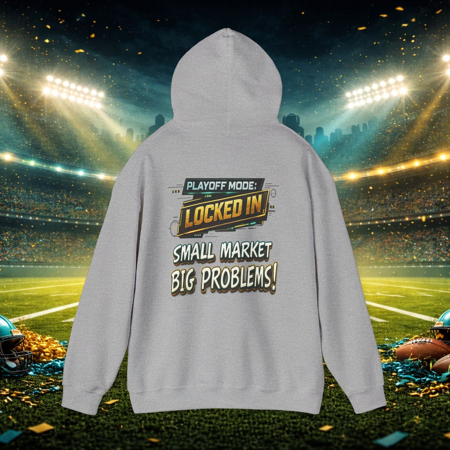 Duval vs All Y’all Hoodie — "Playoff Mode: Locked In" Football Fan Sweatshirt Printify