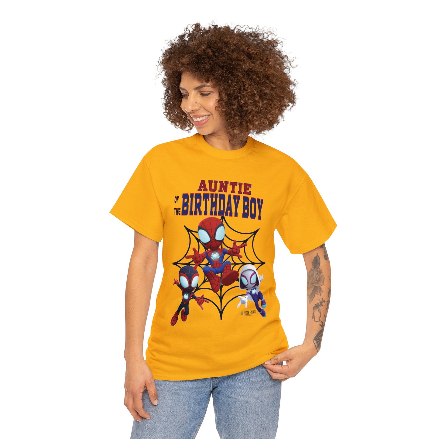 KJ BIRTHDAY AUNTIE Heavy Cotton Tee Printify