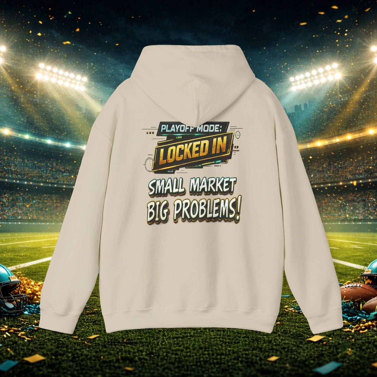 Duval vs All Y’all Hoodie — "Playoff Mode: Locked In" Football Fan Sweatshirt Printify