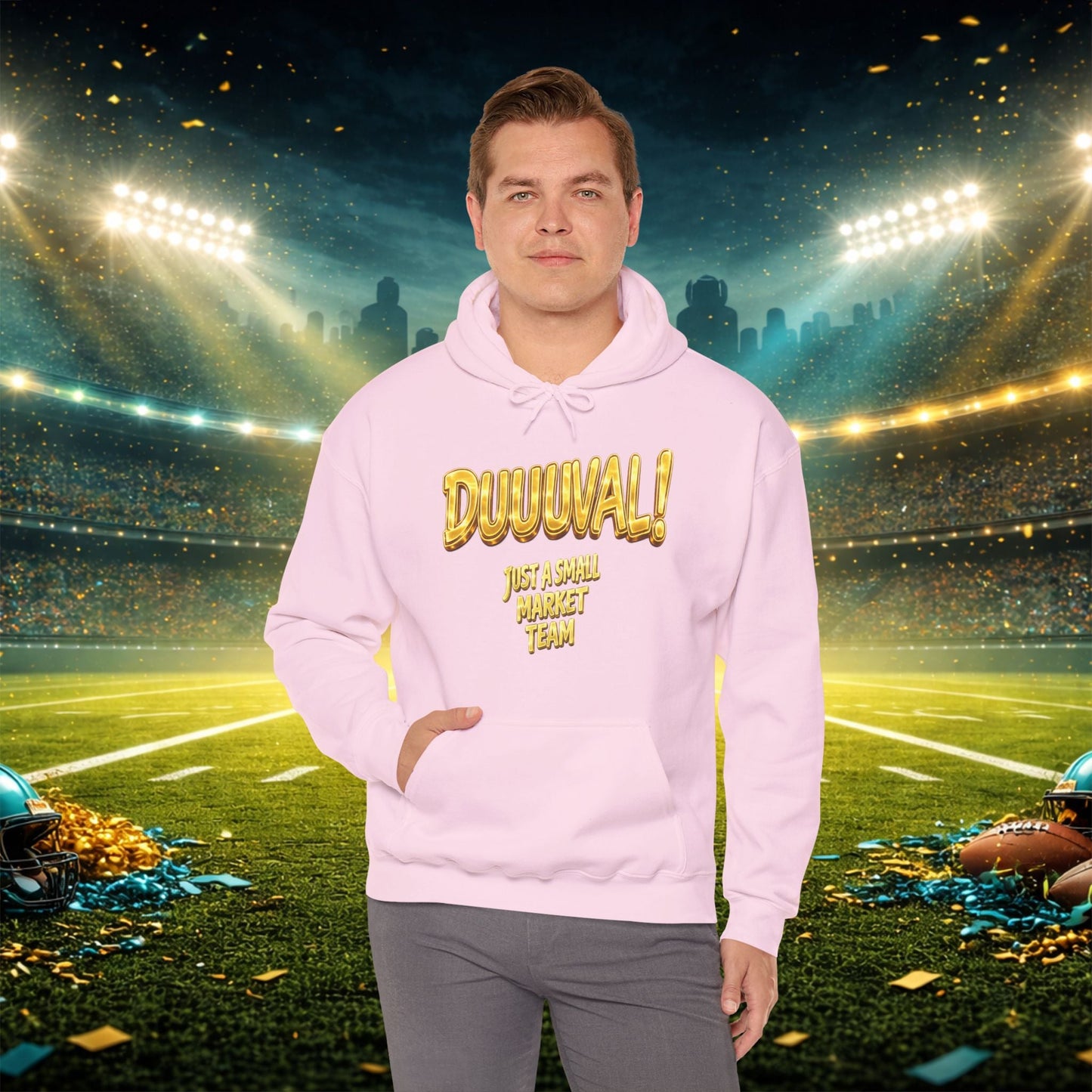 Duuval! Football Hoodie — "Locked In" Small Market Pride Sweatshirt Printify