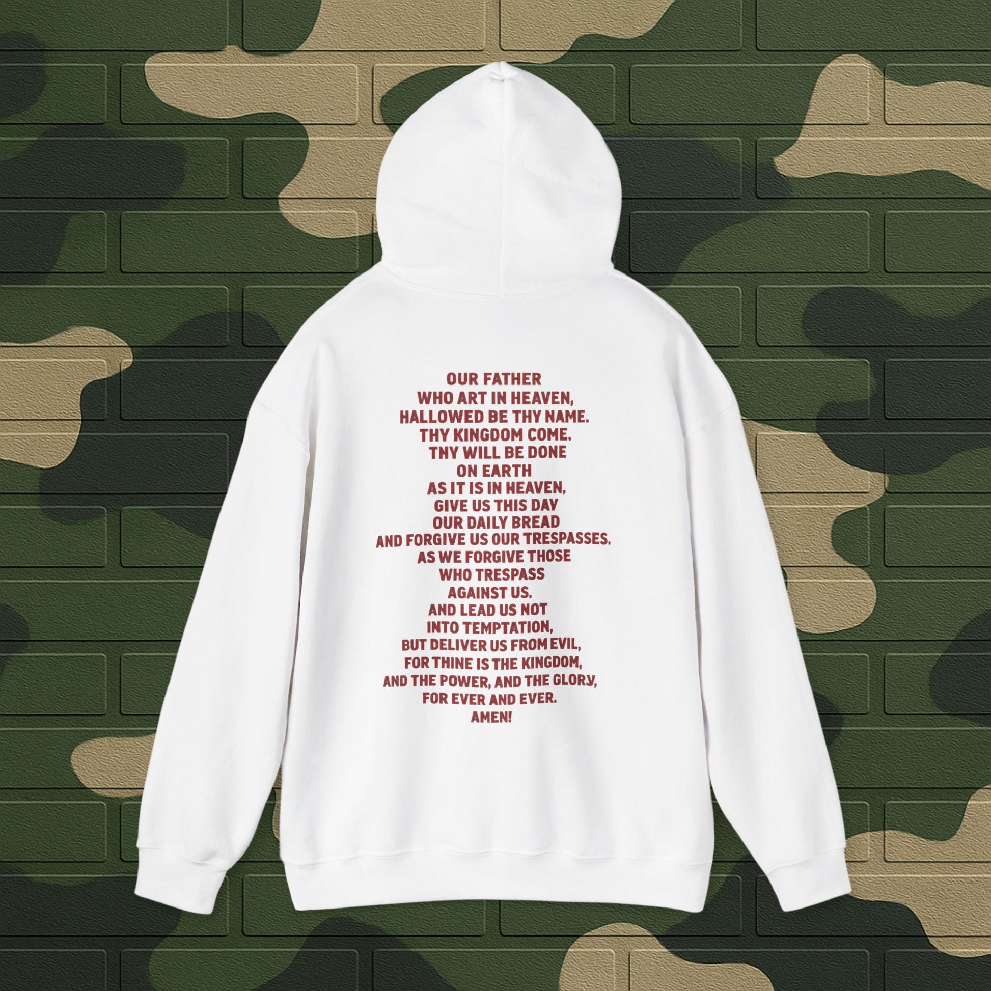 Hoodie — "Long Live Tushay" Memorial Hoodie with Lord's Prayer Back Printify