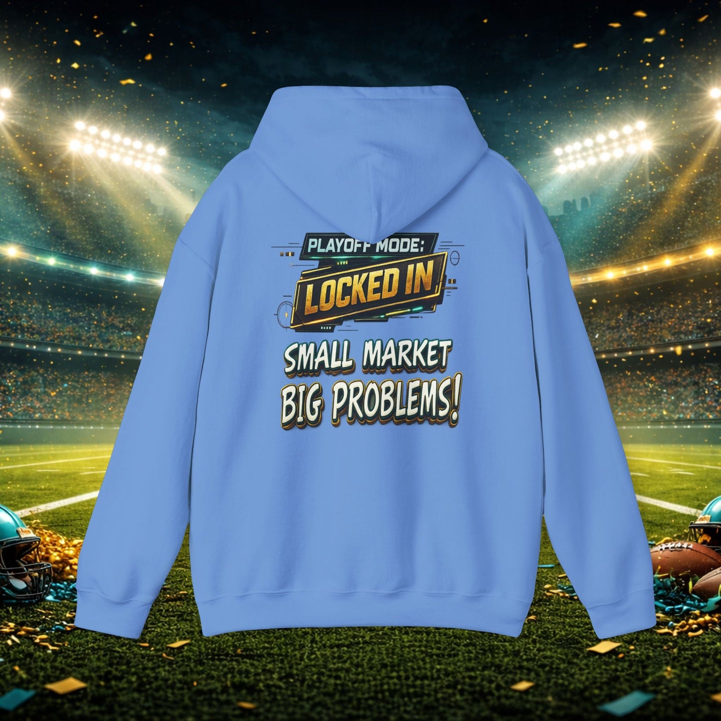 Duval vs All Y’all Hoodie — "Playoff Mode: Locked In" Football Fan Sweatshirt Printify