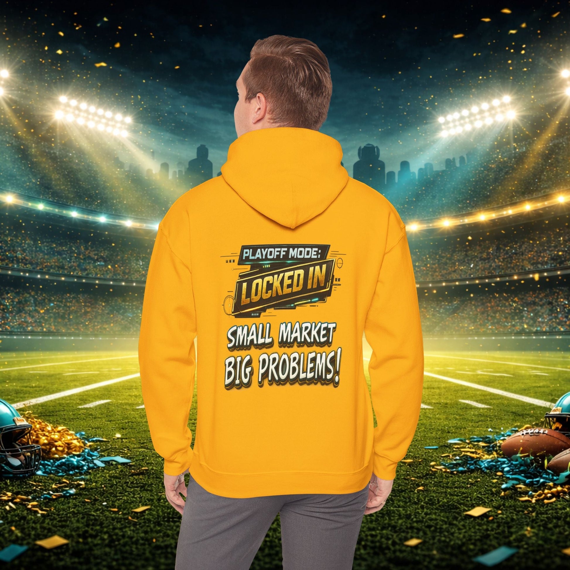 Duval vs All Y’all Hoodie — "Playoff Mode: Locked In" Football Fan Sweatshirt Printify