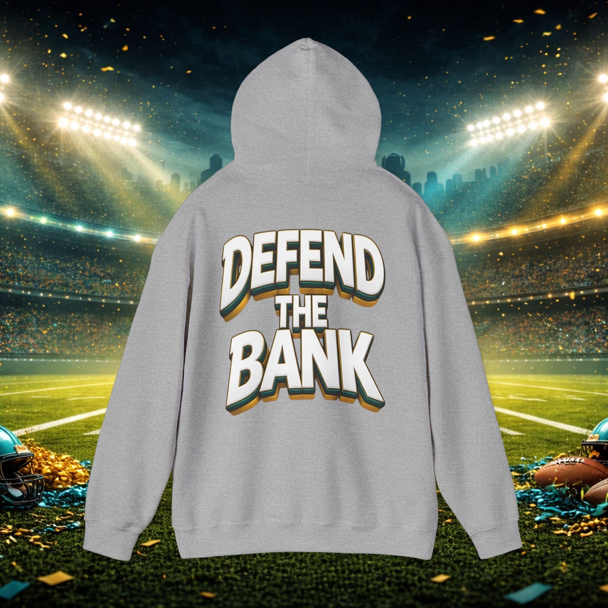 Defend The Bank Hoodie — "DUUUVAL vs EVERYBODY" Jacksonville Streetwear Hoodie Printify