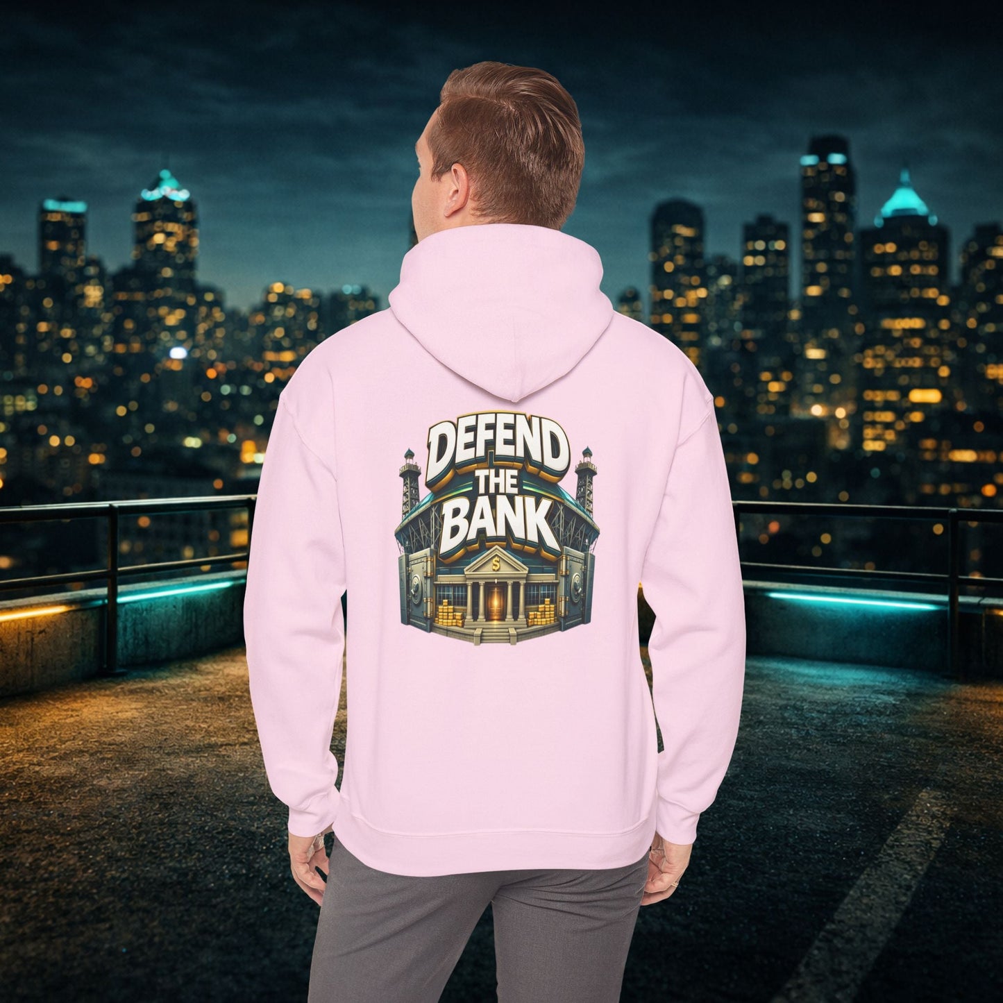 Duuuval Built Different / Defend The Bank Hoodie — Jacksonville Pride Graphic Hoodie Printify