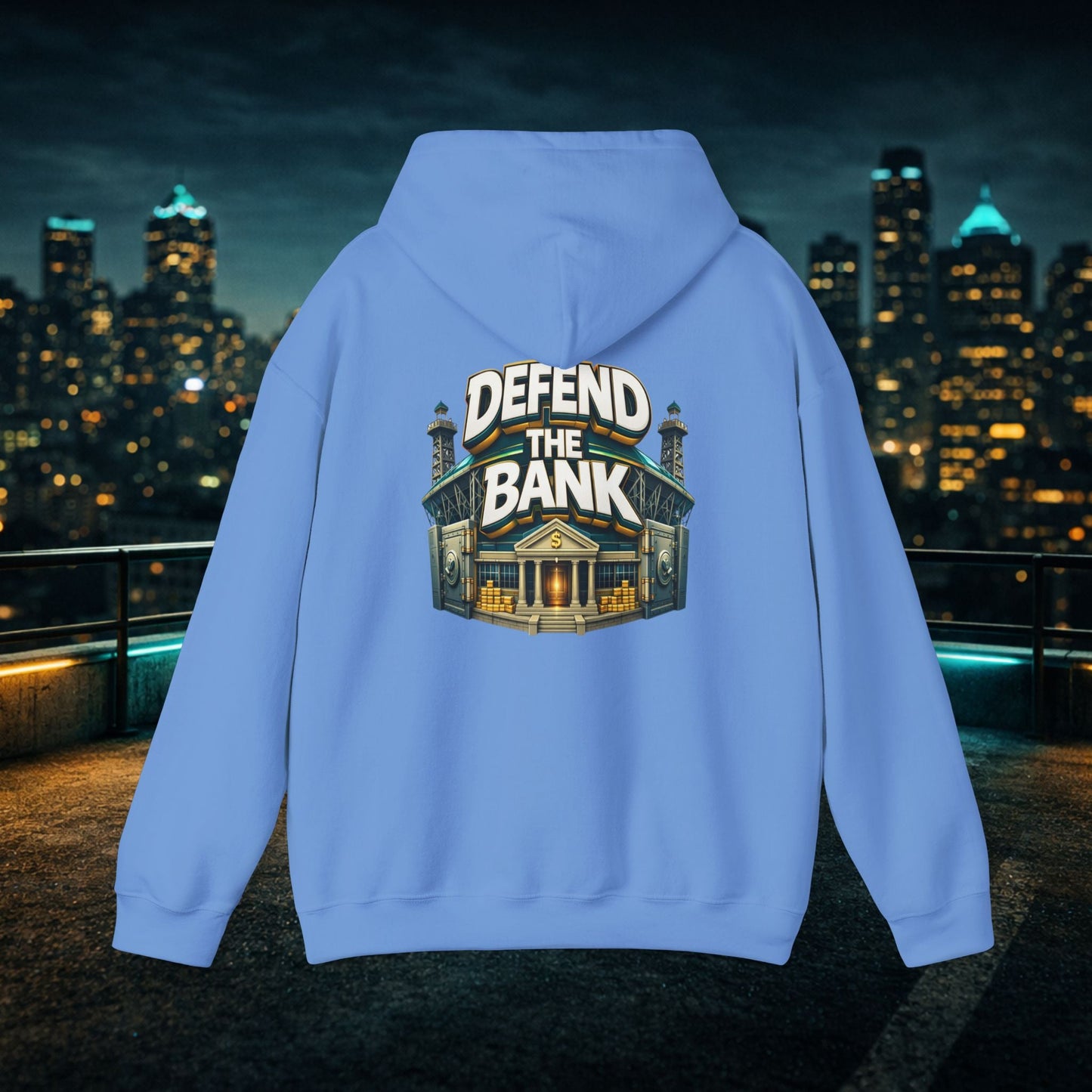 Duuuval Built Different / Defend The Bank Hoodie — Jacksonville Pride Graphic Hoodie Printify