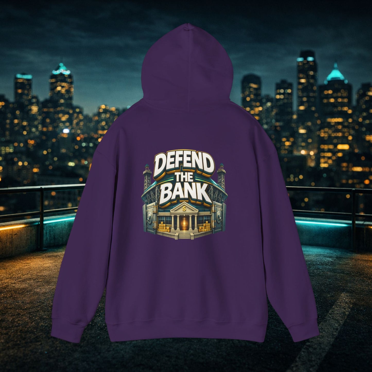 Duuuval Built Different / Defend The Bank Hoodie — Jacksonville Pride Graphic Hoodie Printify