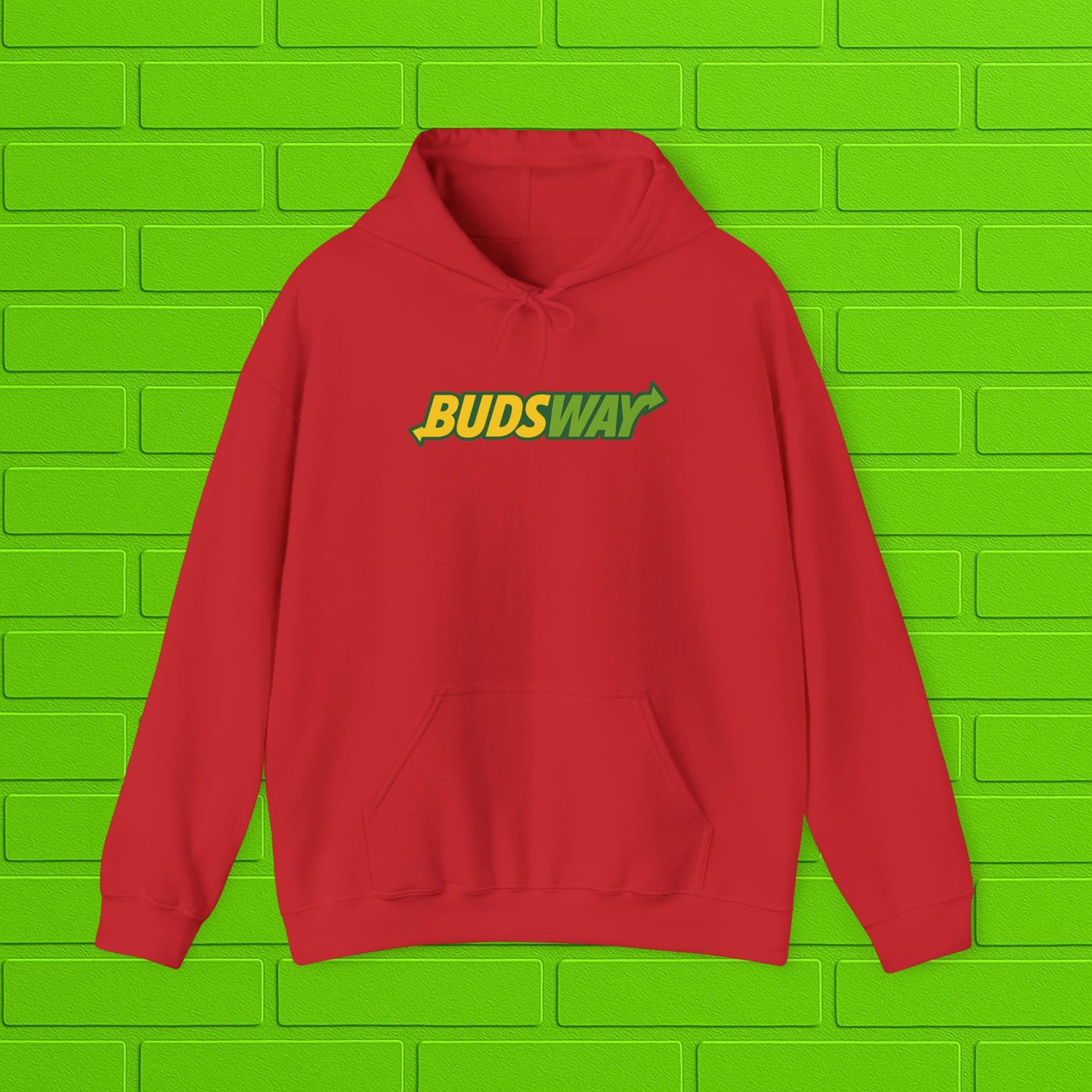 BUDSWAY Hoodie | Unisex Heavy Blend Sweatshirt | Streetwear Hoodie | Cozy Casual Pullover | Gift for Him or Her