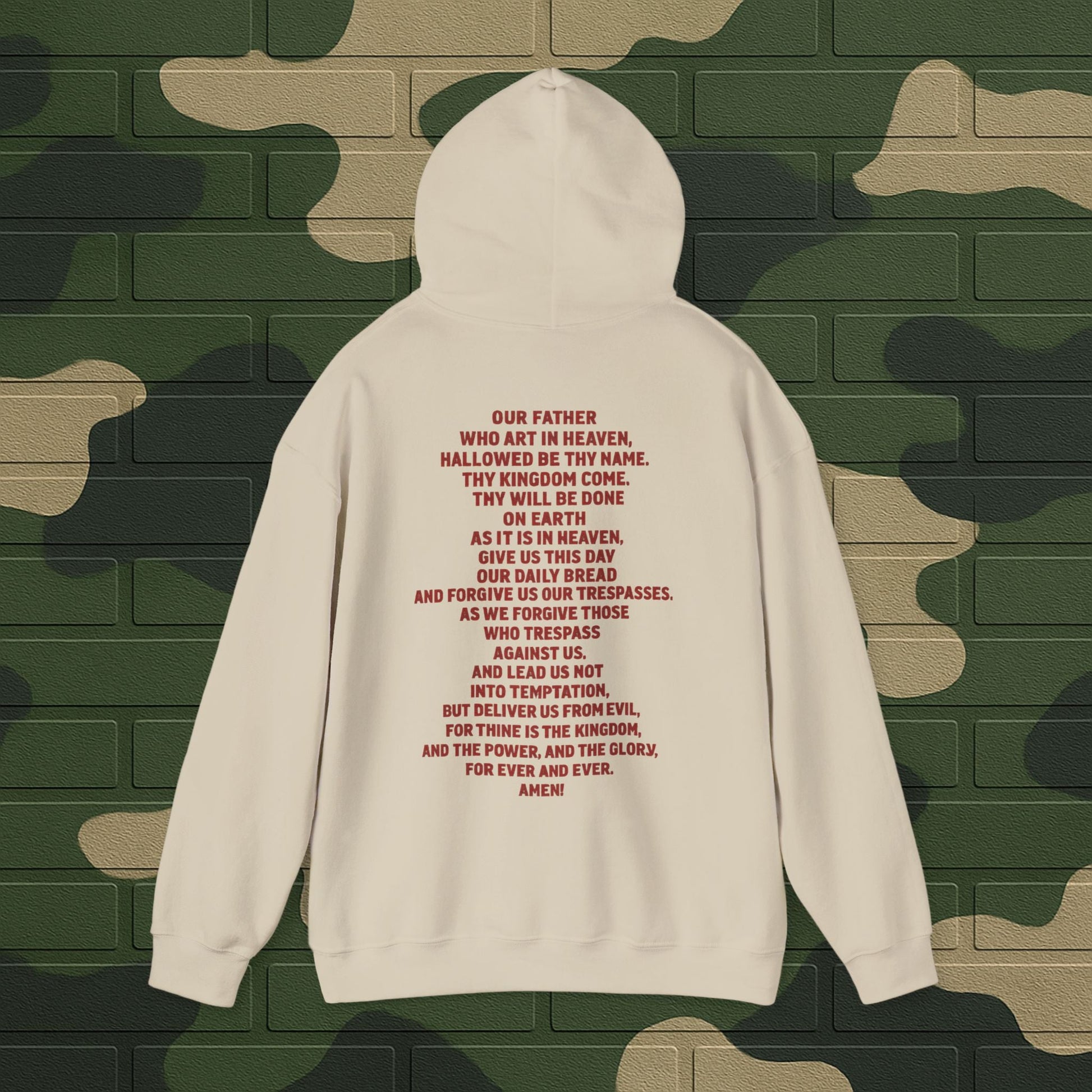 Hoodie — "Long Live Tushay" Memorial Hoodie with Lord's Prayer Back Printify