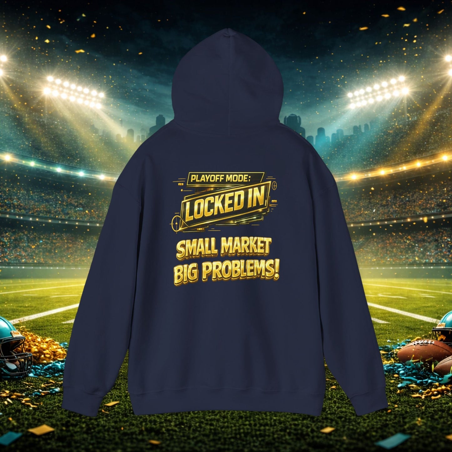Duuval! Football Hoodie — "Locked In" Small Market Pride Sweatshirt Printify