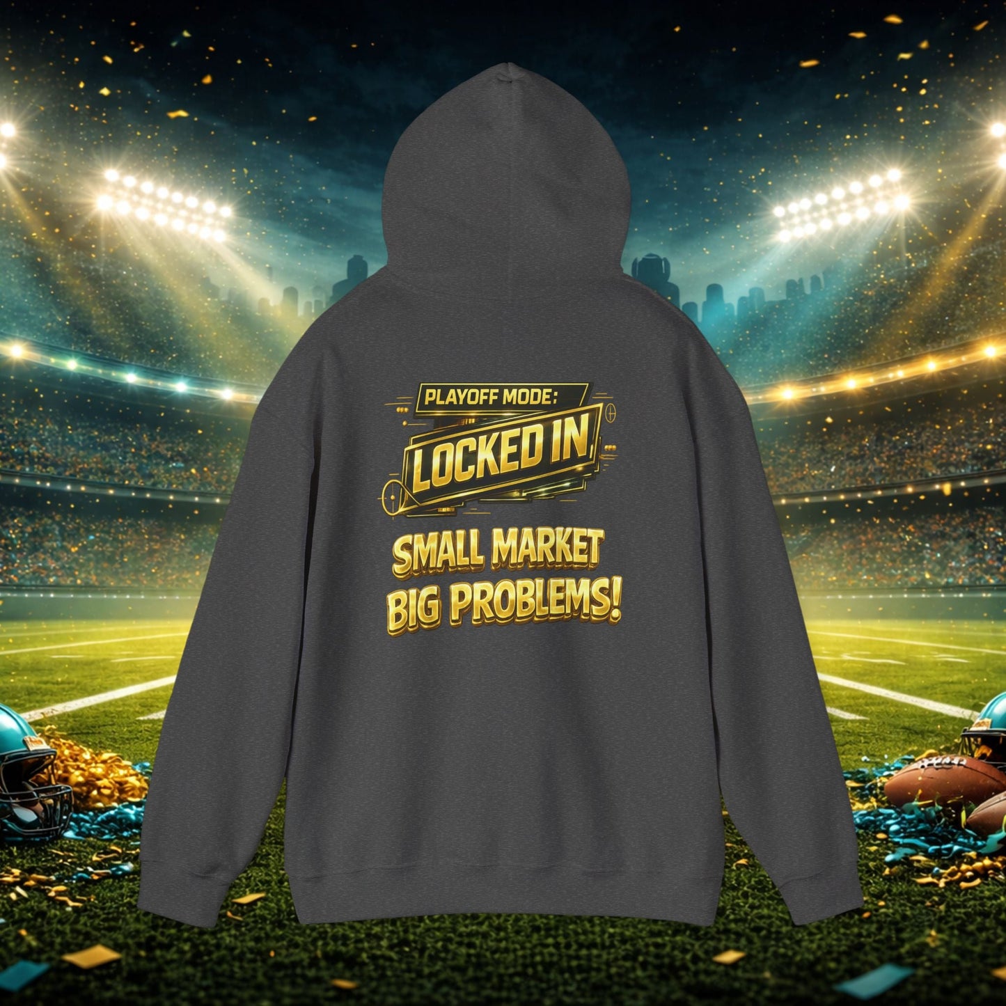 Duuval! Football Hoodie — "Locked In" Small Market Pride Sweatshirt Printify