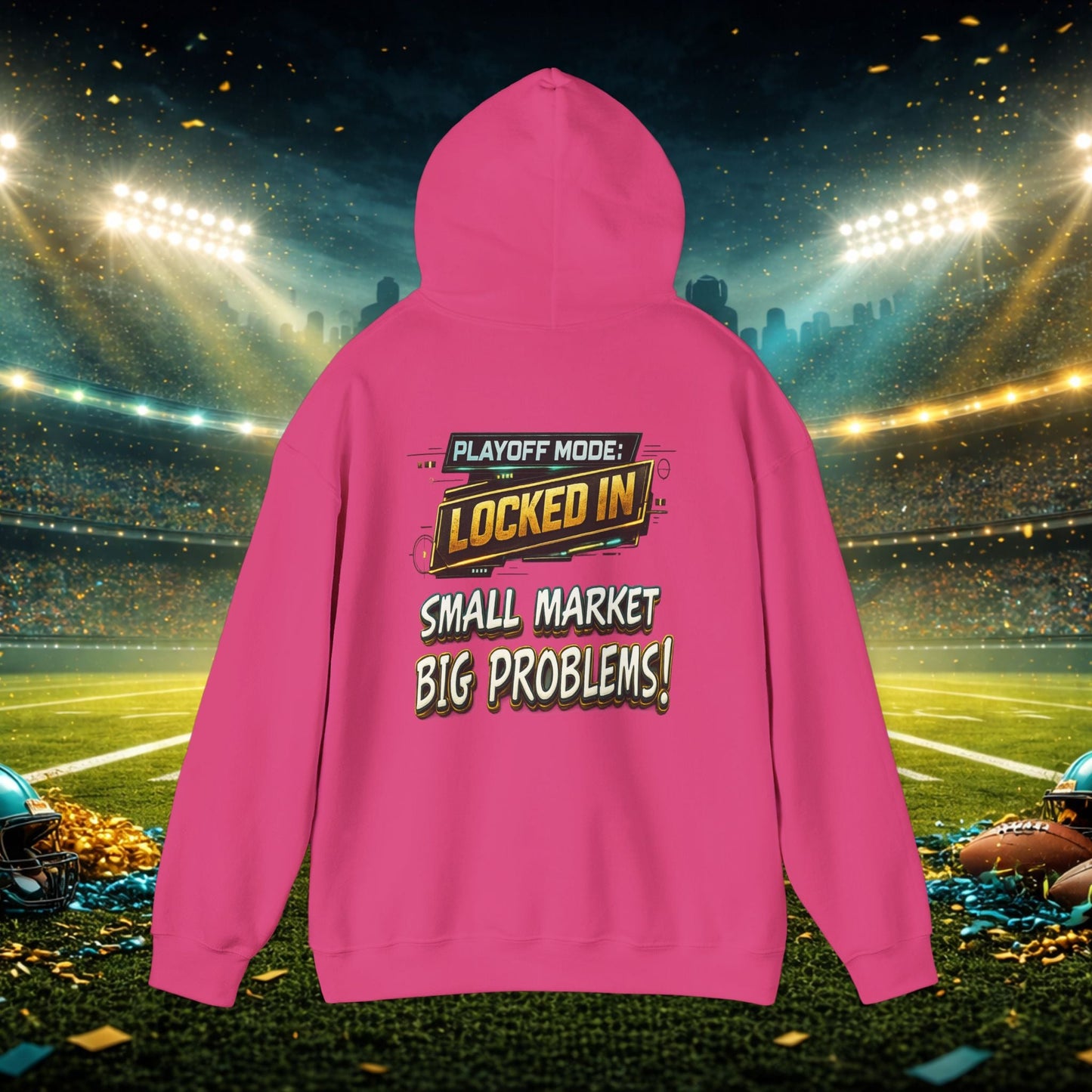 Duval vs All Y’all Hoodie — "Playoff Mode: Locked In" Football Fan Sweatshirt Printify