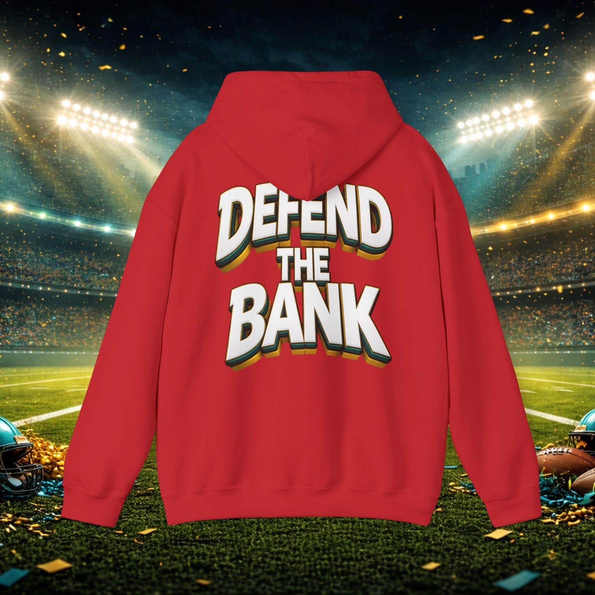 Defend The Bank Hoodie — "DUUUVAL vs EVERYBODY" Jacksonville Streetwear Hoodie Printify