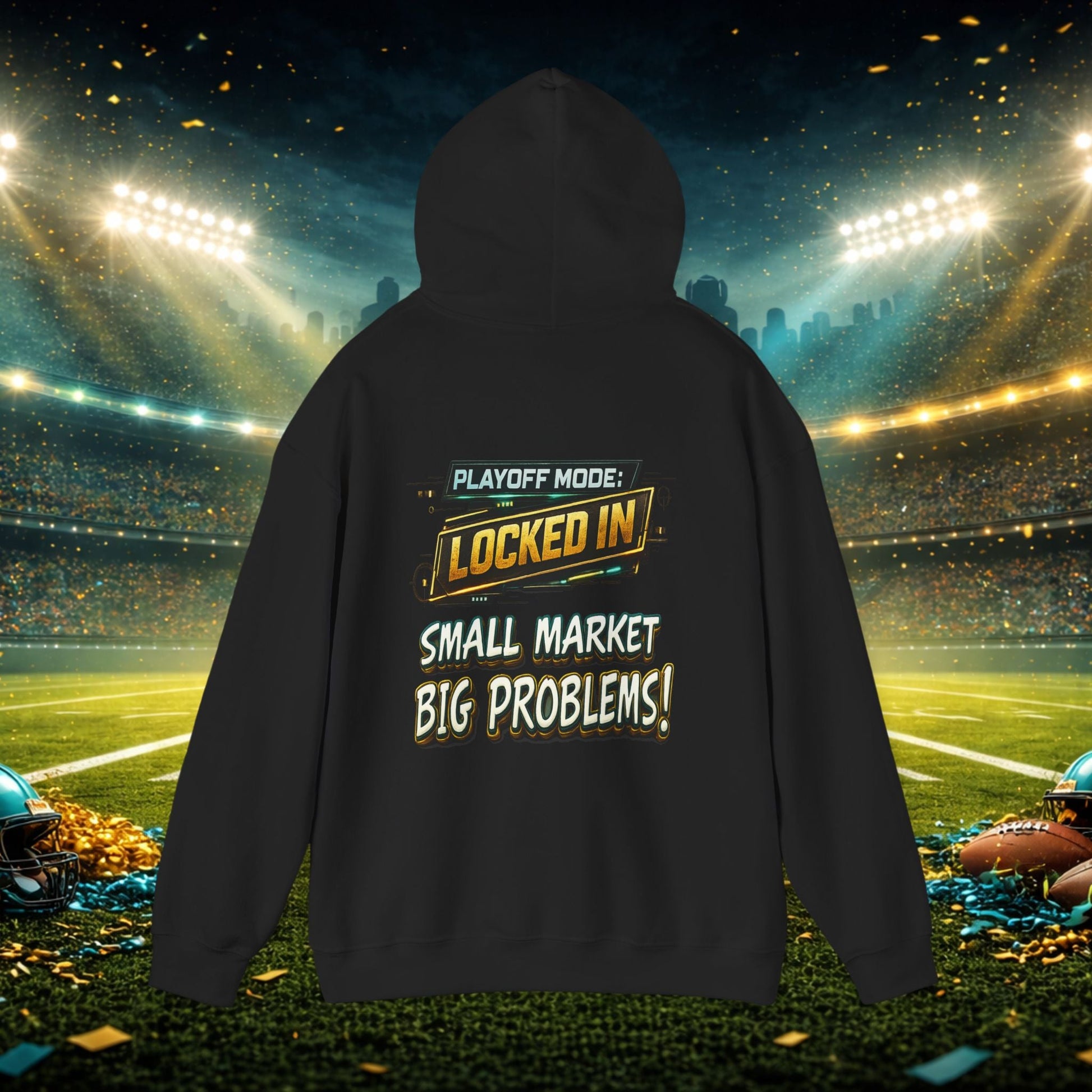 Duval vs All Y’all Hoodie — "Playoff Mode: Locked In" Football Fan Sweatshirt Printify