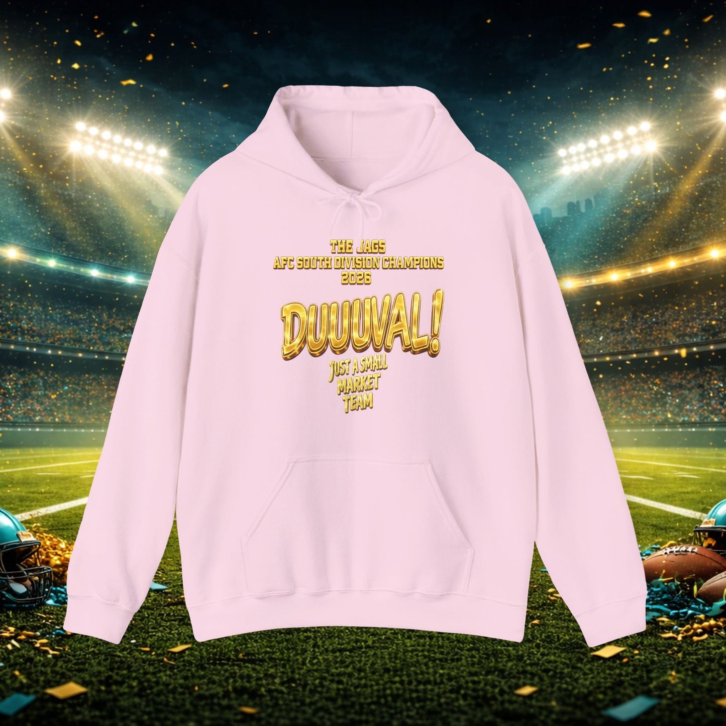 Duuval! Football Hoodie — "Locked In" Small Market Pride Sweatshirt Printify