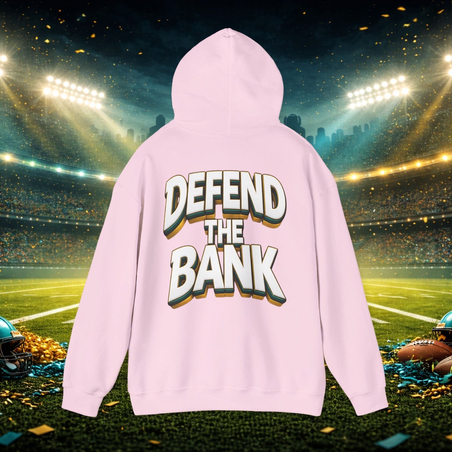 Defend The Bank Hoodie — "DUUUVAL vs EVERYBODY" Jacksonville Streetwear Hoodie Printify