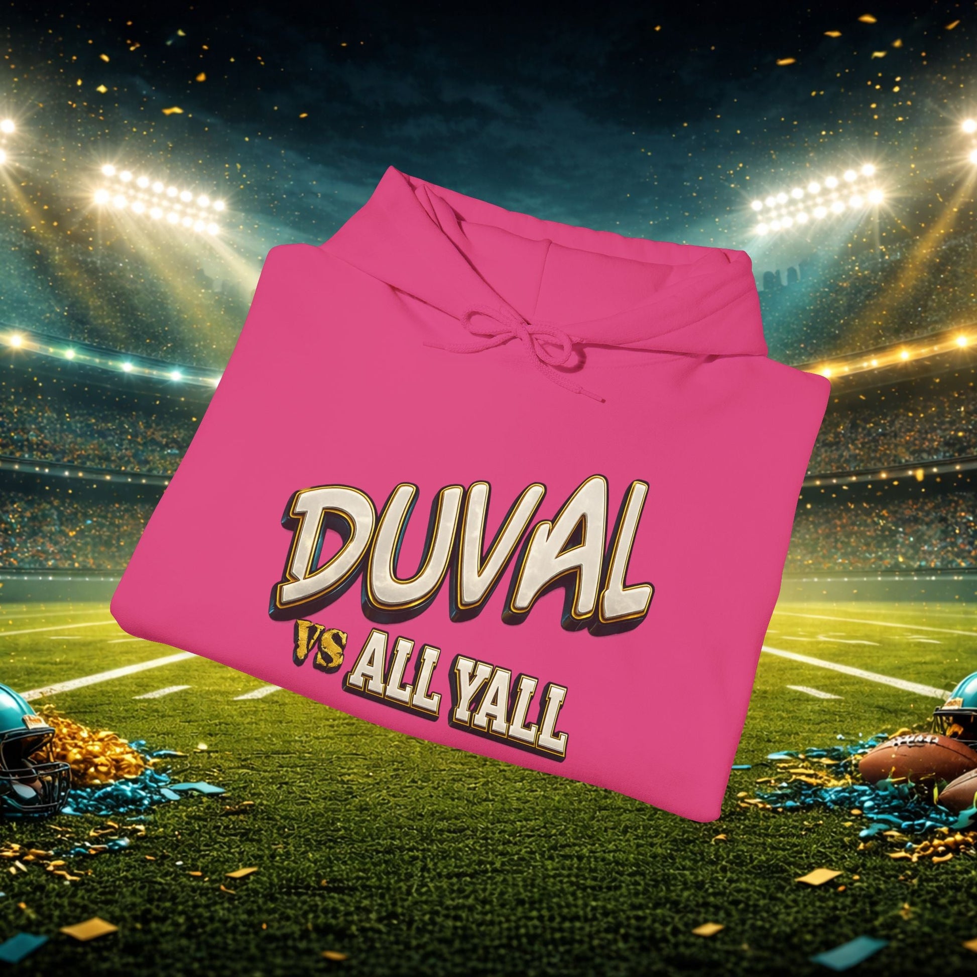 Duval vs All Y’all Hoodie — "Playoff Mode: Locked In" Football Fan Sweatshirt Printify