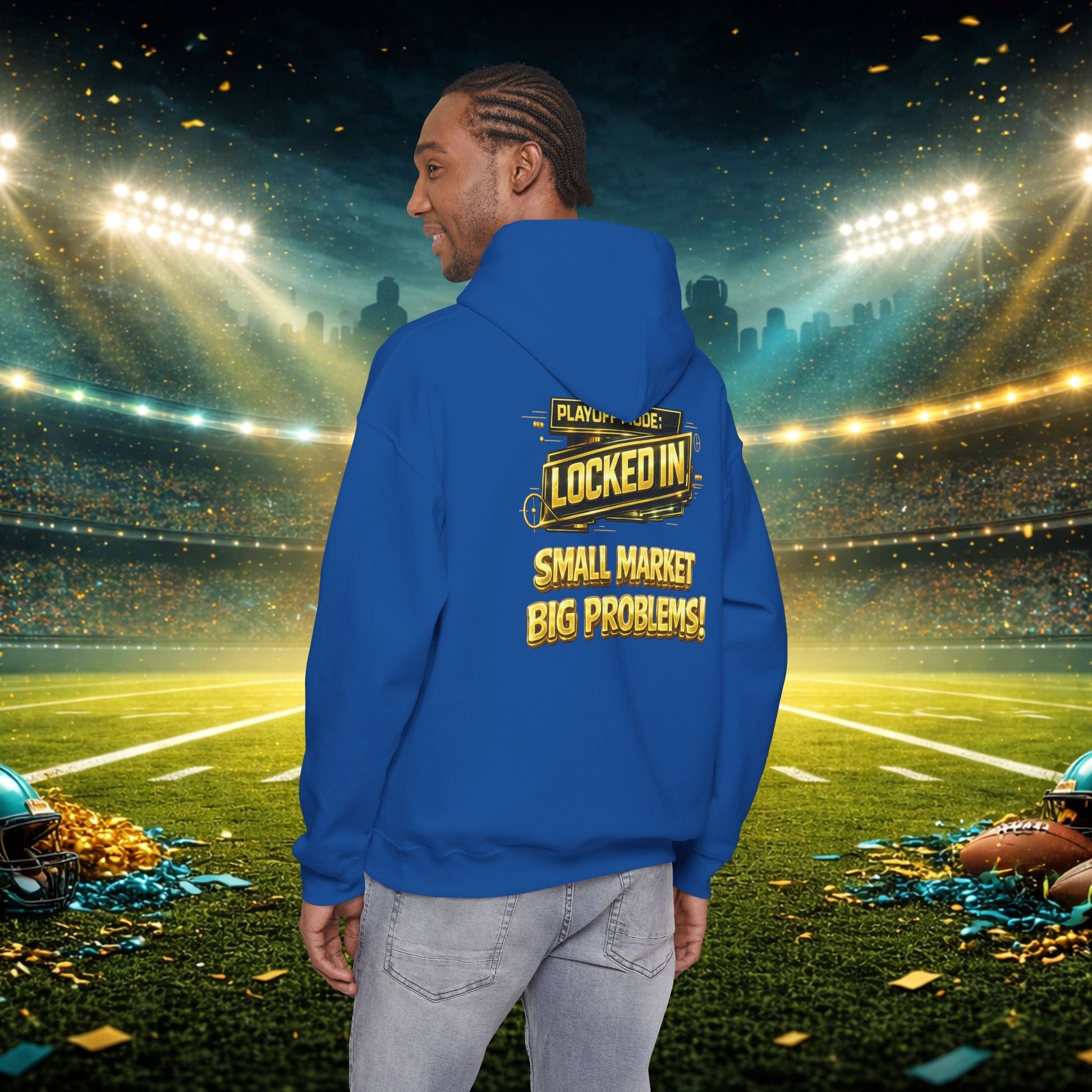Duuval! Football Hoodie — "Locked In" Small Market Pride Sweatshirt Printify