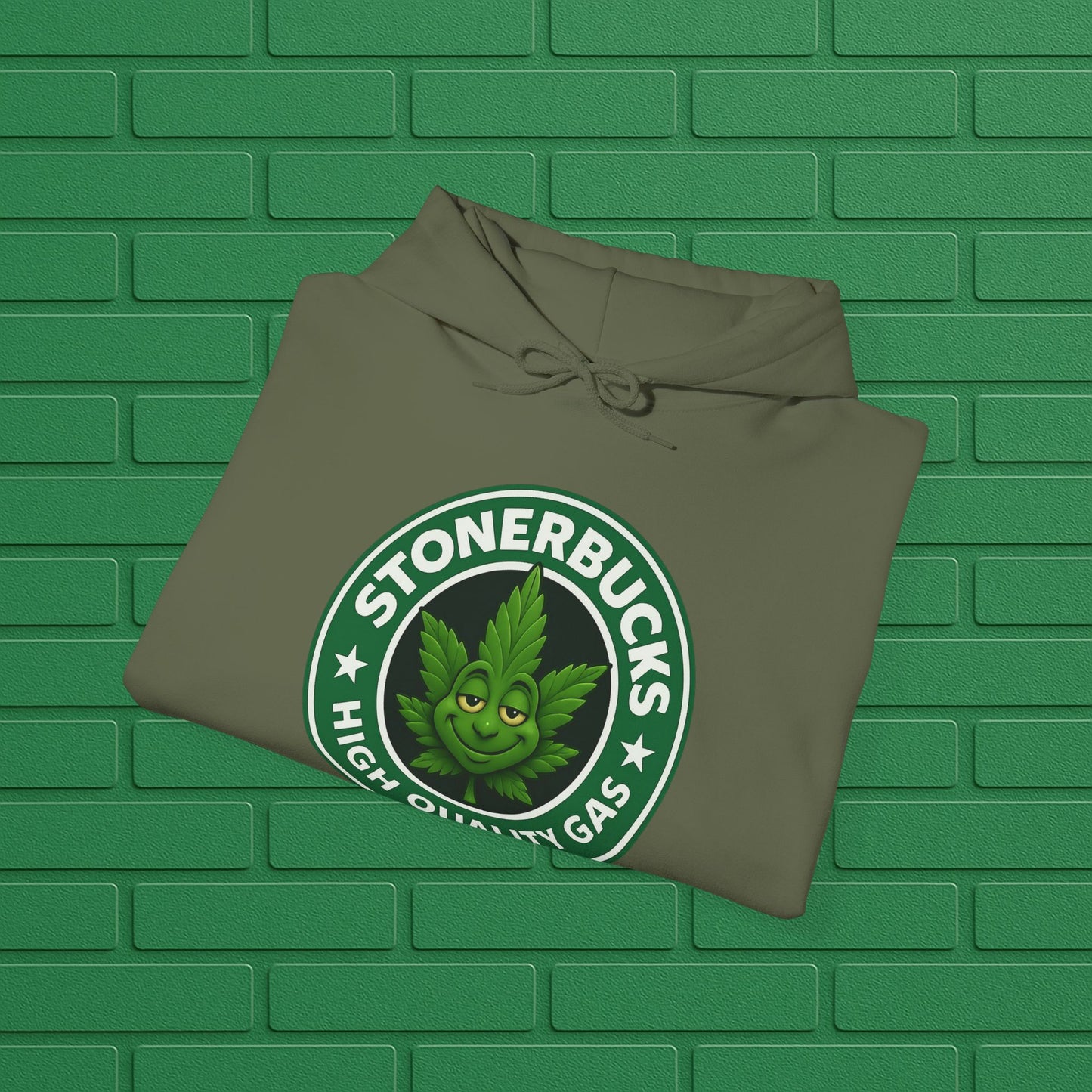 Stonerbucks Hoodie, High-Quality Gas Sweatshirt, Cannabis Apparel, Unisex Pullover, 420 Gift, Streetwear Fashion